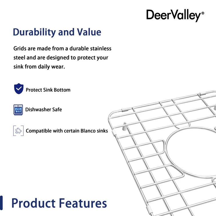 DeerValley DV-K028G04 12.99" x 11.42" Kitchen Sink Grid -Set of 2 (Compatible with DV-1K028) - Image 5