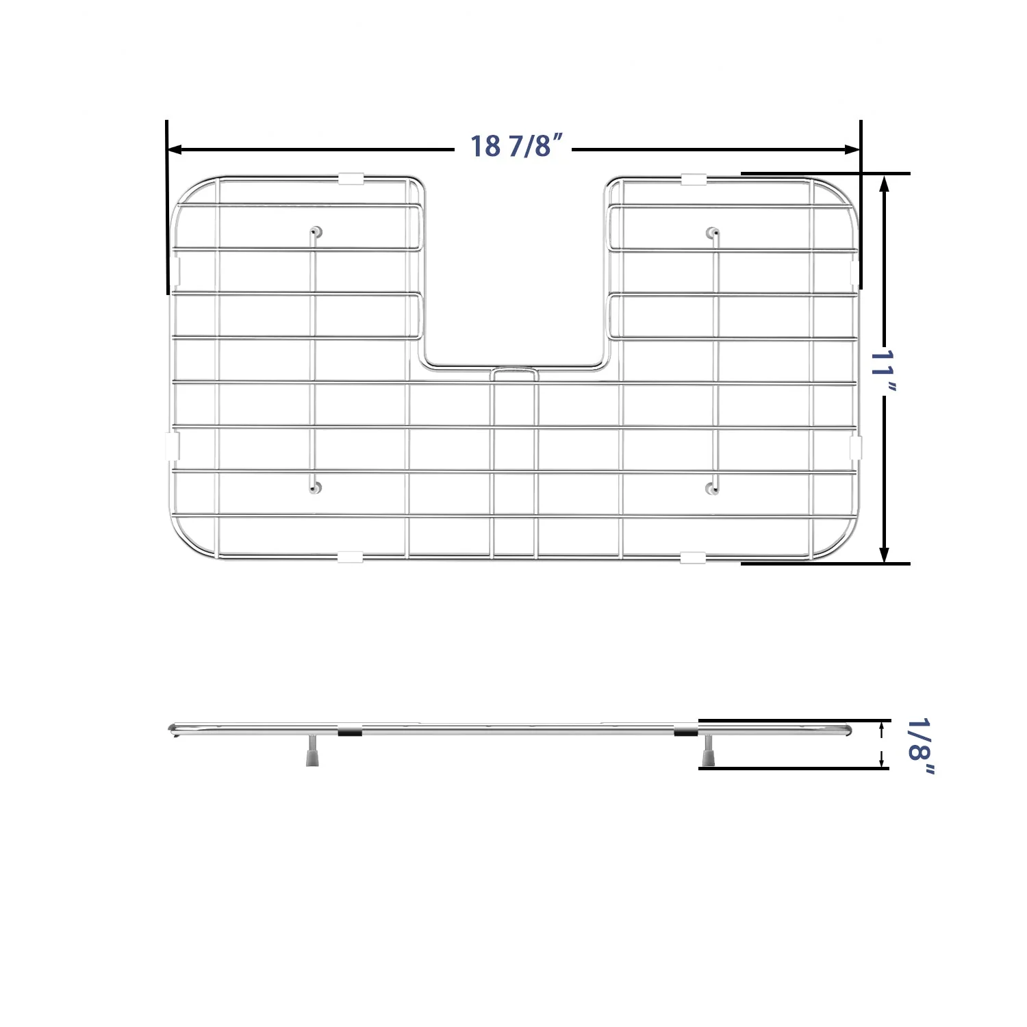 DeerValley DV-K116G05 18.90" x 11.02" Kitchen Sink Grid (Compatible with DV-1K116) - Image 2