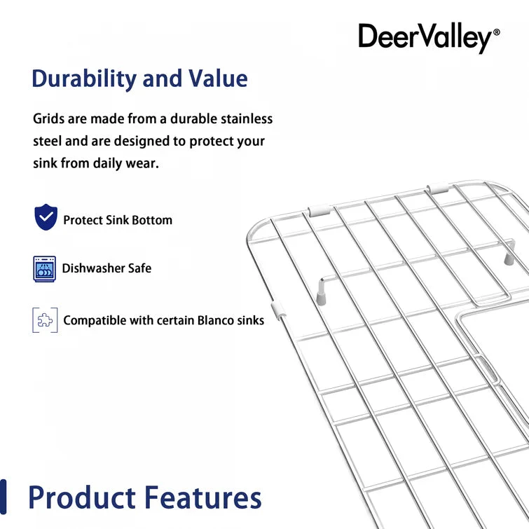 DeerValley DV-K116G05 18.90" x 11.02" Kitchen Sink Grid (Compatible with DV-1K116) - Image 6