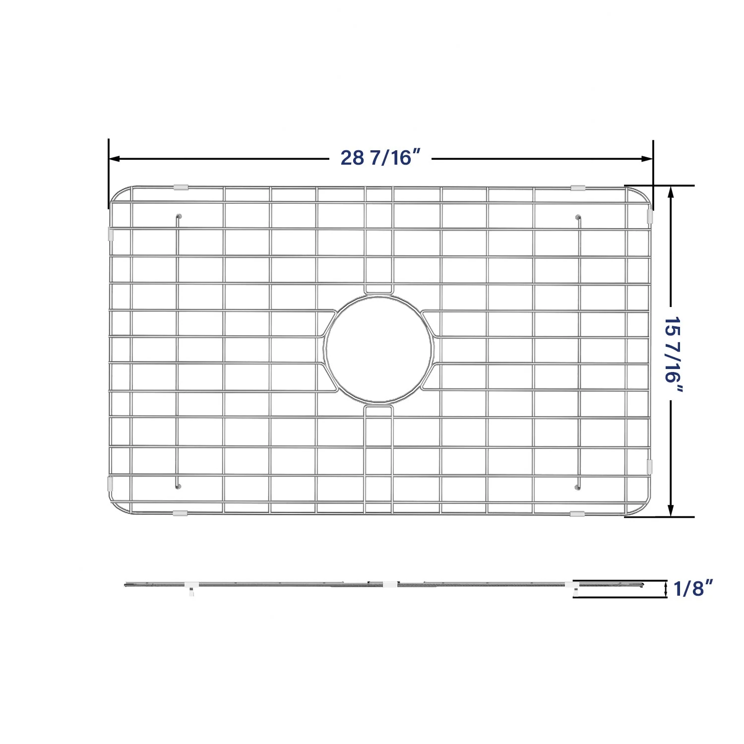 DeerValley DV-K119G06 28.46" x 15.43" Kitchen Sink Grid (Compatible with DV-1K119) - Image 2