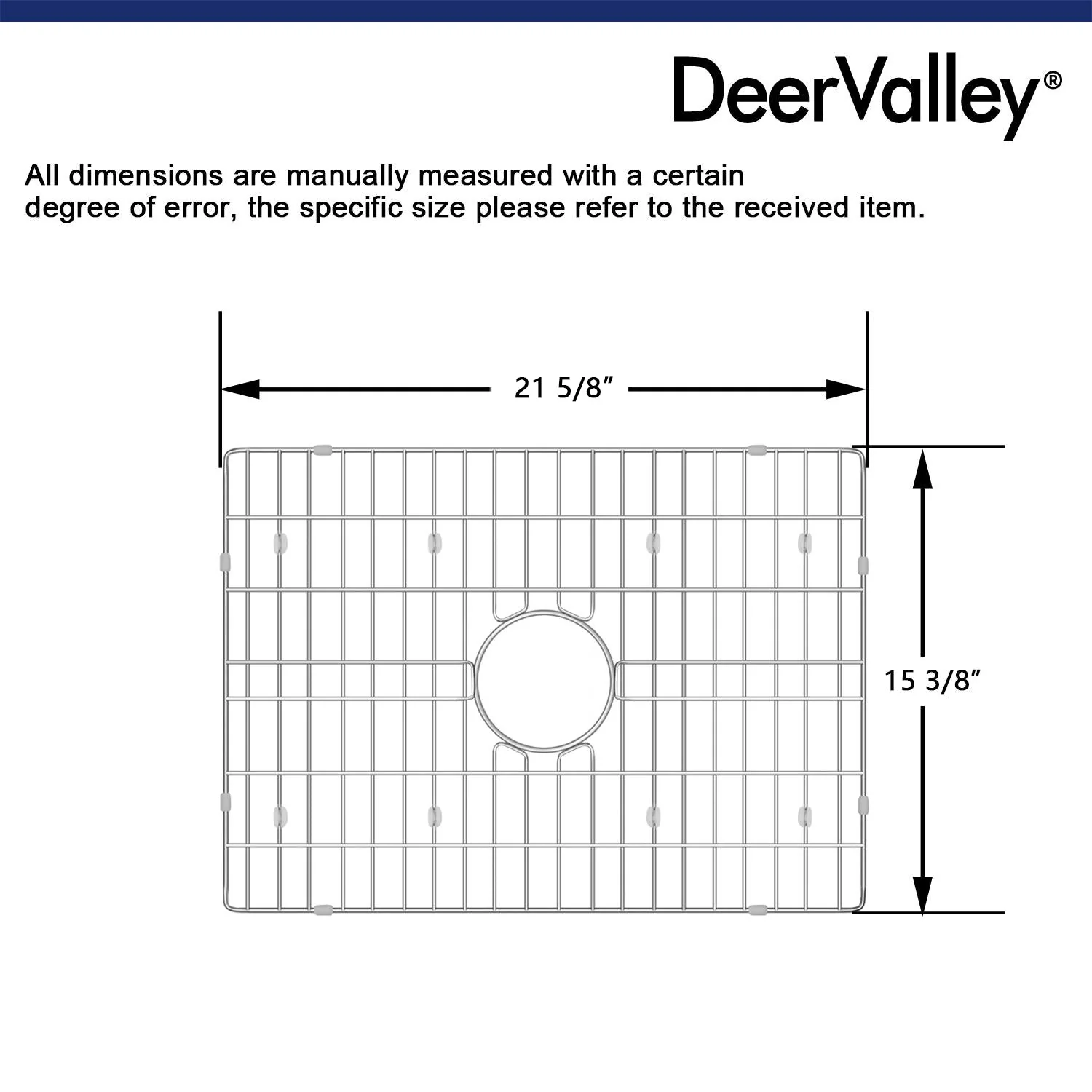 DeerValley DV-K501G07 21.65" x 15.35" Kitchen Sink Grid (Compatible with DV-1K501) - Image 2