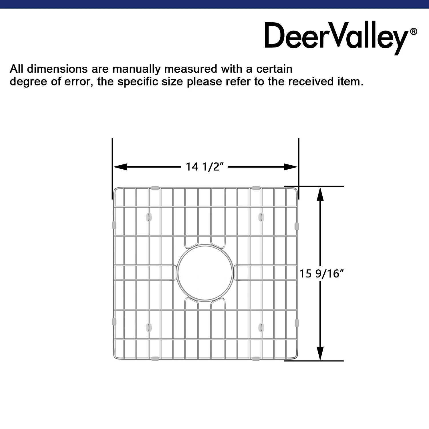 DeerValley DV-K503G09 14.49" x 15.55" Kitchen Sink Grid (Compatible with DV-1K503) - Image 2