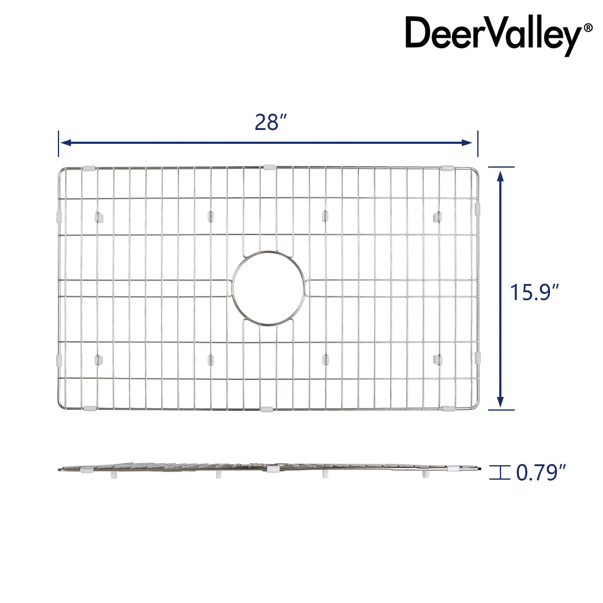 DeerValley DV-K510G18 27.95" x 15.91" Kitchen Sink Grid (Compatible with DV-1K510) - Image 2