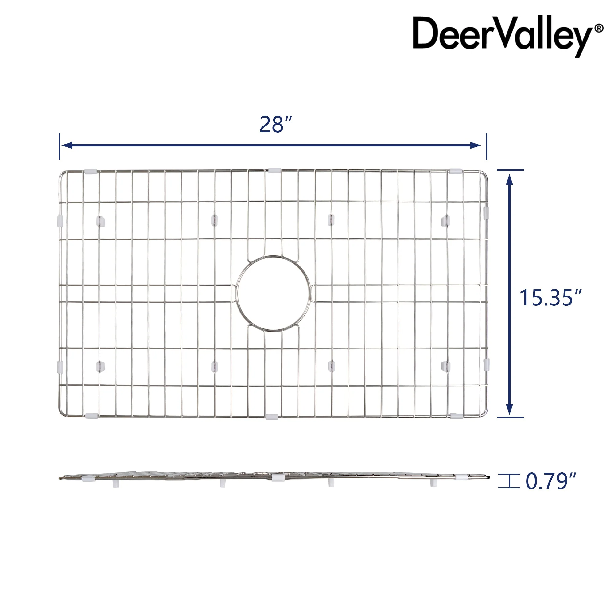 DeerValley DV-K513G14 27.95" x 15.35" Kitchen Sink Grid (Compatible with DV-1K513) - Image 2