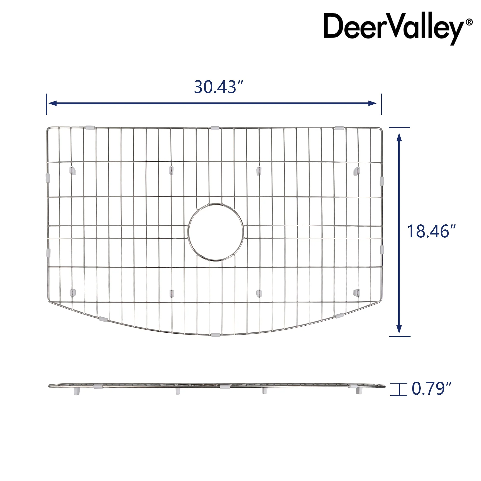 DeerValley DV-K516G16 30.51" x 18.50" Kitchen Sink Grid (Compatible with DV-1K516) - Image 2