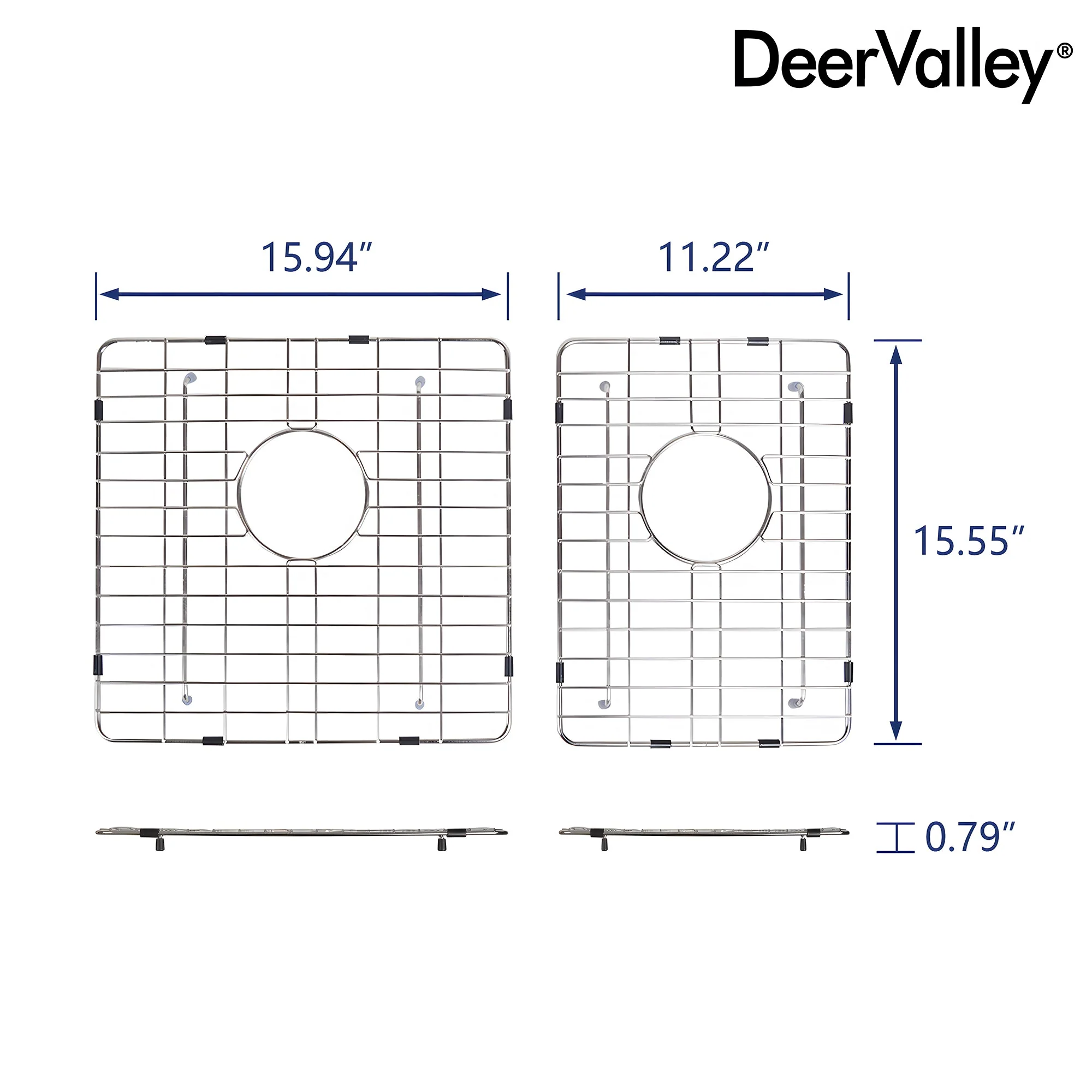 DeerValley DV-K705G17 15.94" x 15.55" Kitchen Sink Grid (Compatible with DV-1K705) - Image 2
