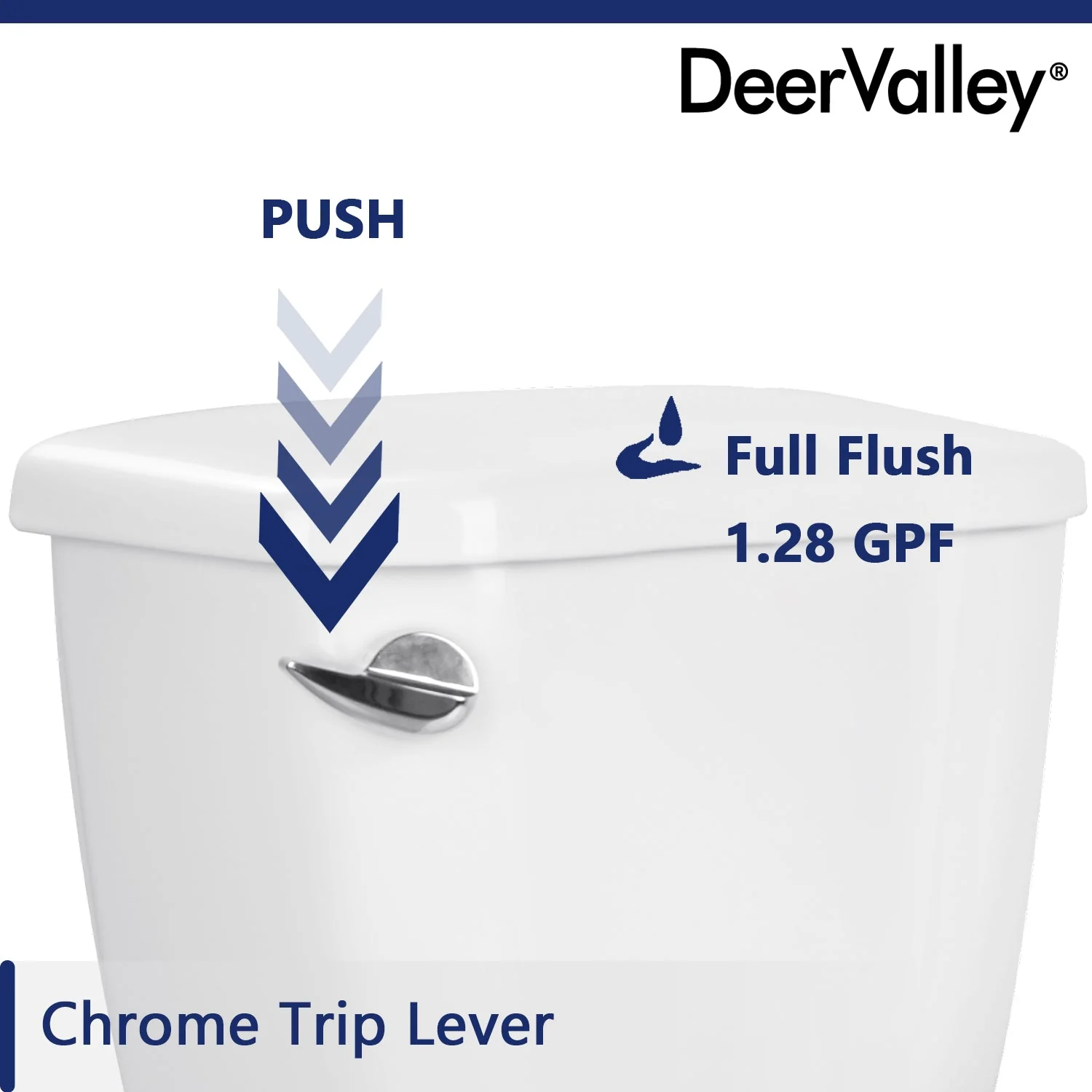 DeerValley Side Press Flush Button (Fit with DV-2F52531) - Image 2