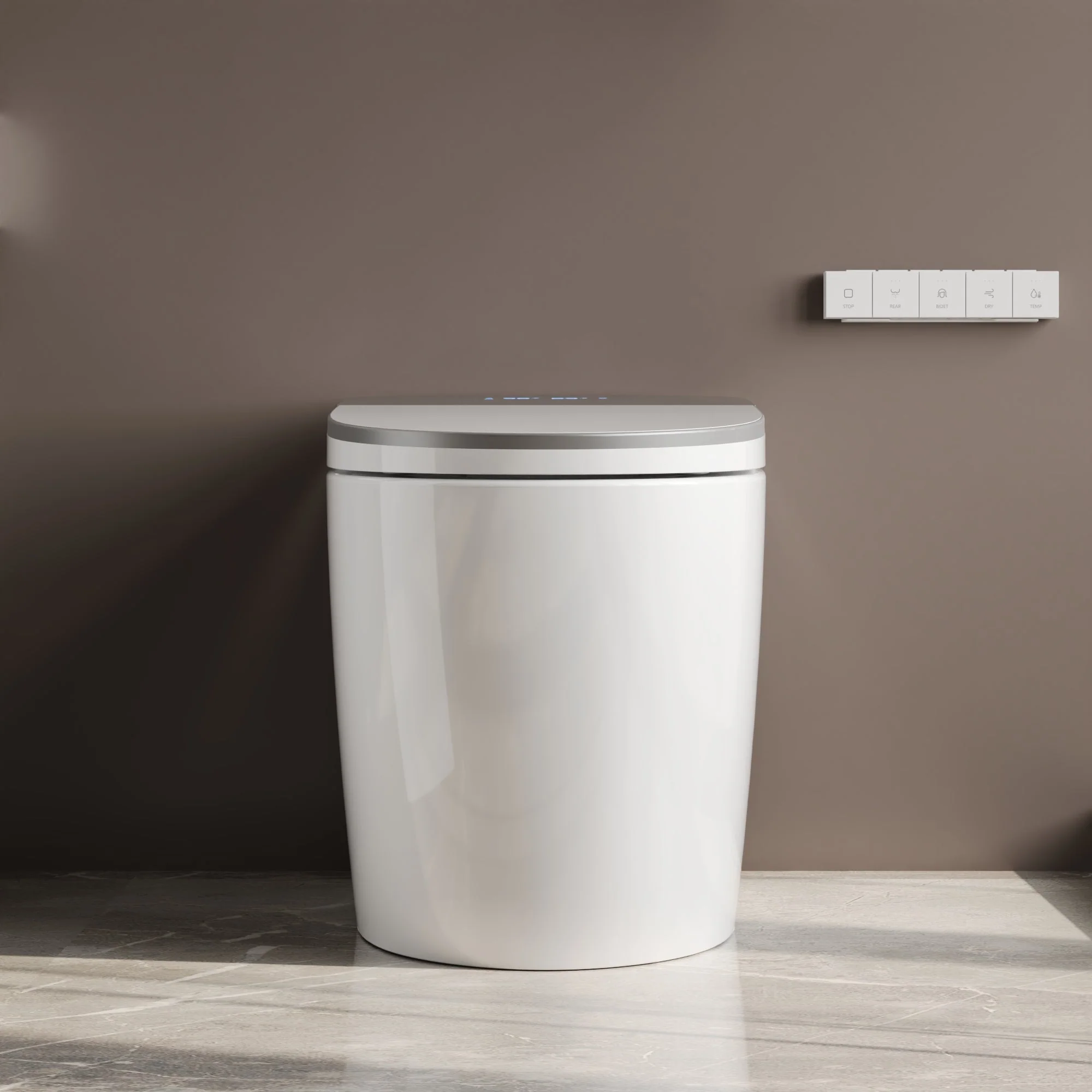 DeerValley DV-1S0336 Smart Toilet with Programmable Cleaning, ADA Comfort Height - Image 3
