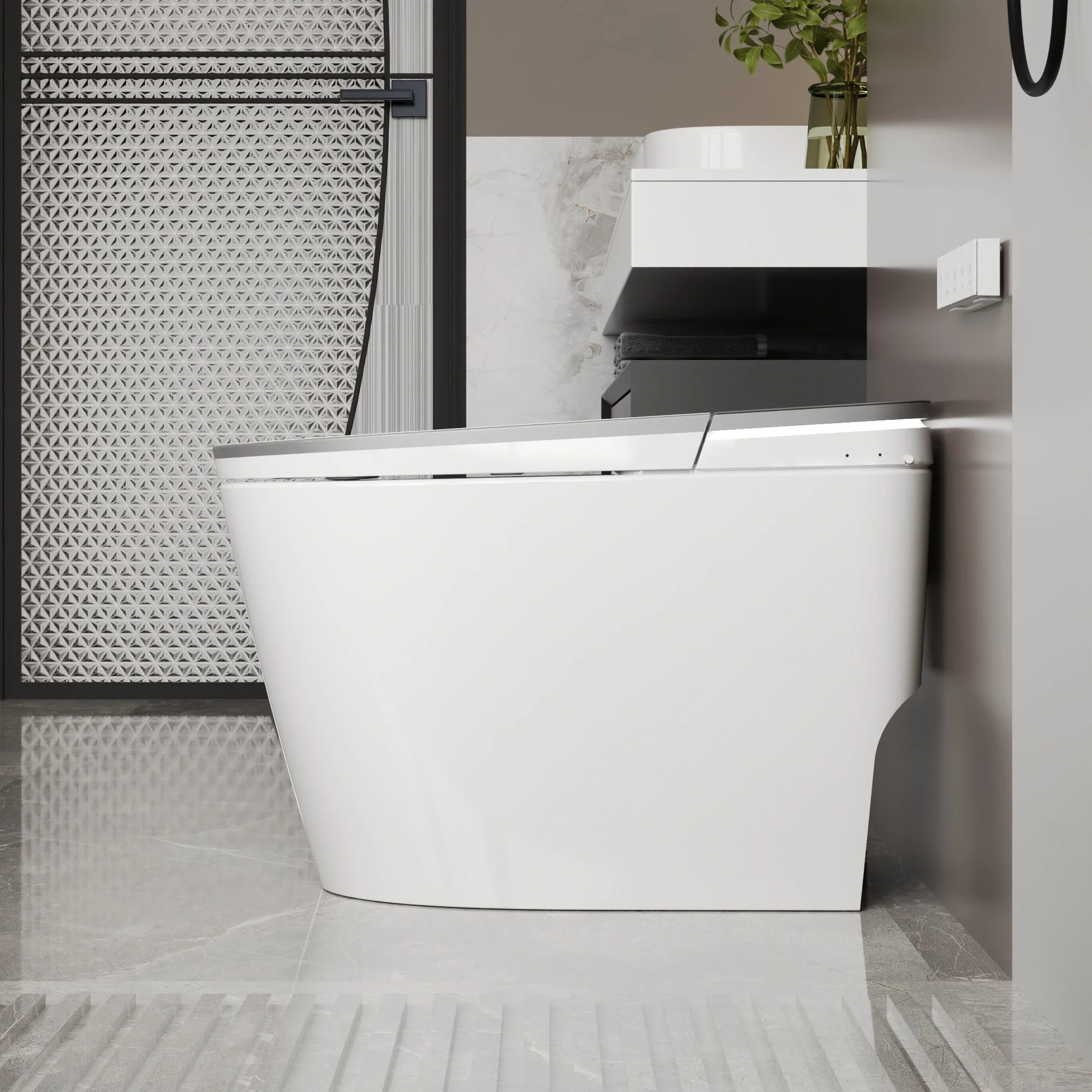 DeerValley DV-1S0336 Smart Toilet with Programmable Cleaning, ADA Comfort Height - Image 6
