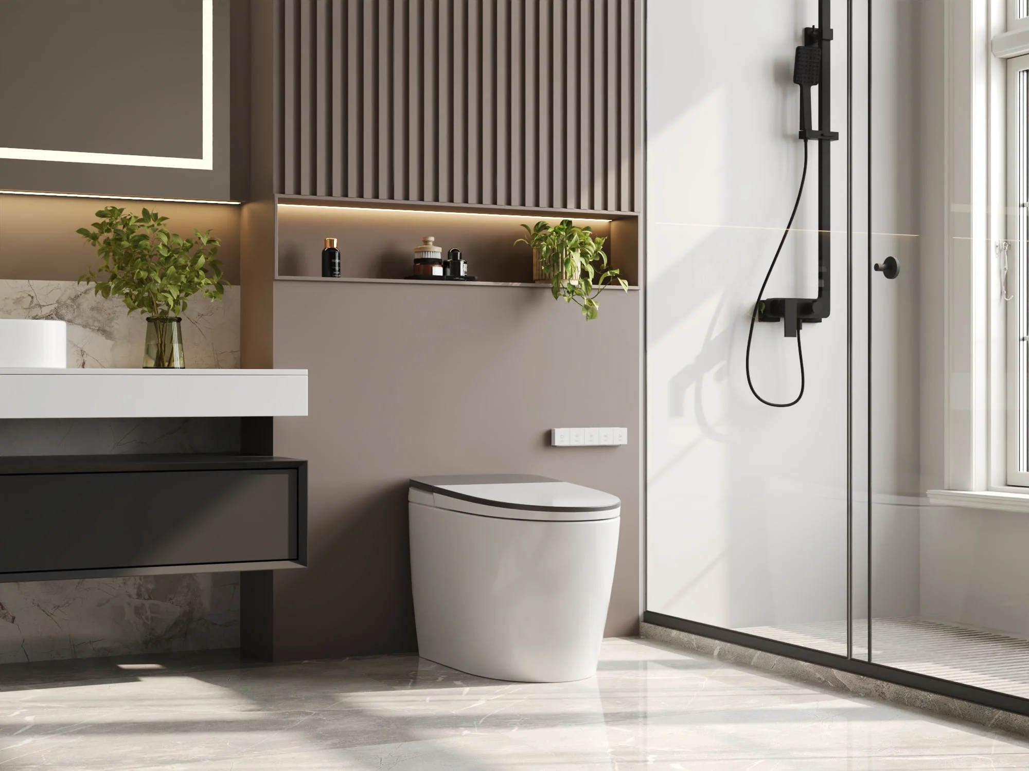 DeerValley DV-1S0336 Smart Toilet with Programmable Cleaning, ADA Comfort Height - Image 7