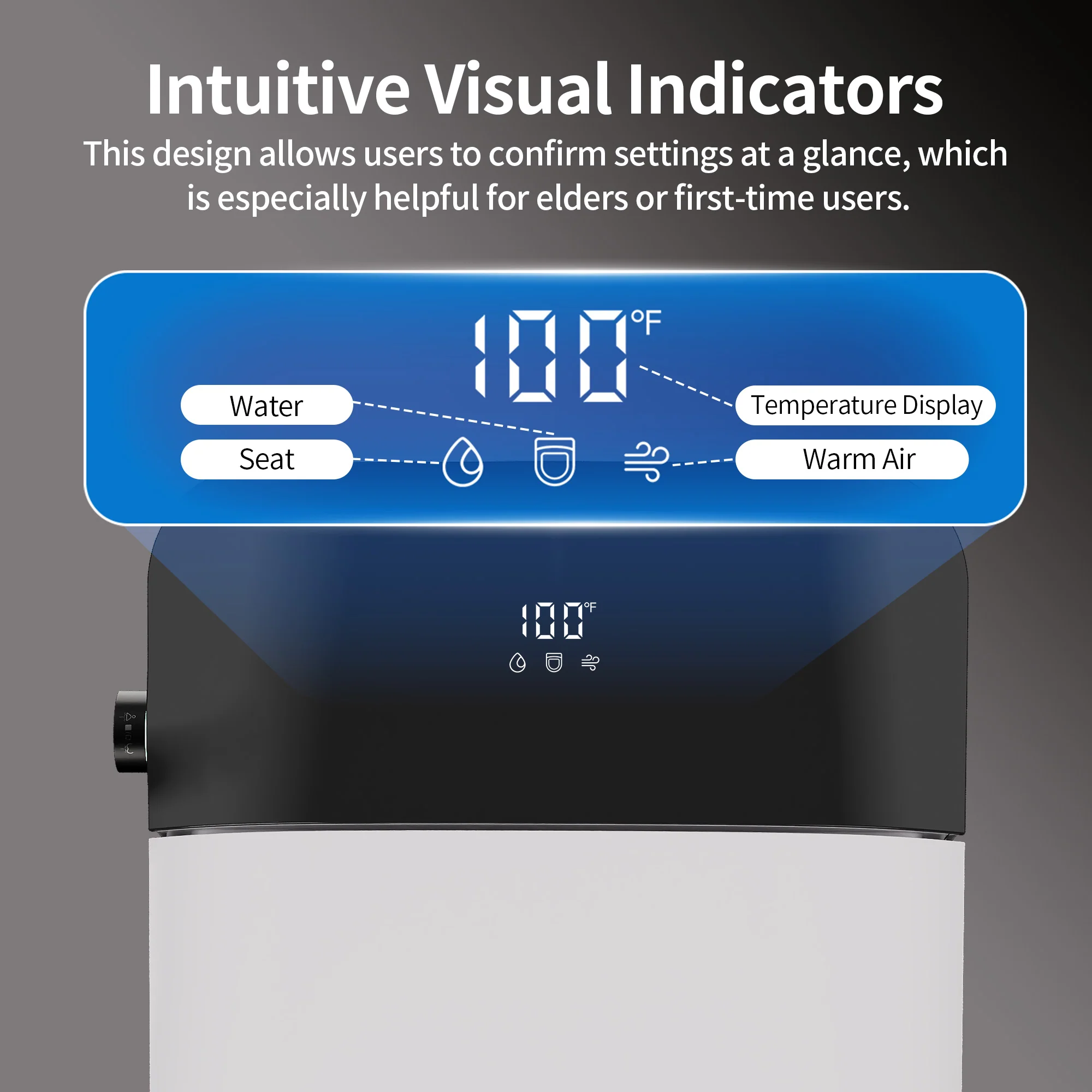 DeerValley DV-1S0442-V3 Smart Toilet with All-Season Adaptive Comfort, Rotating Foam Shield - Image 2