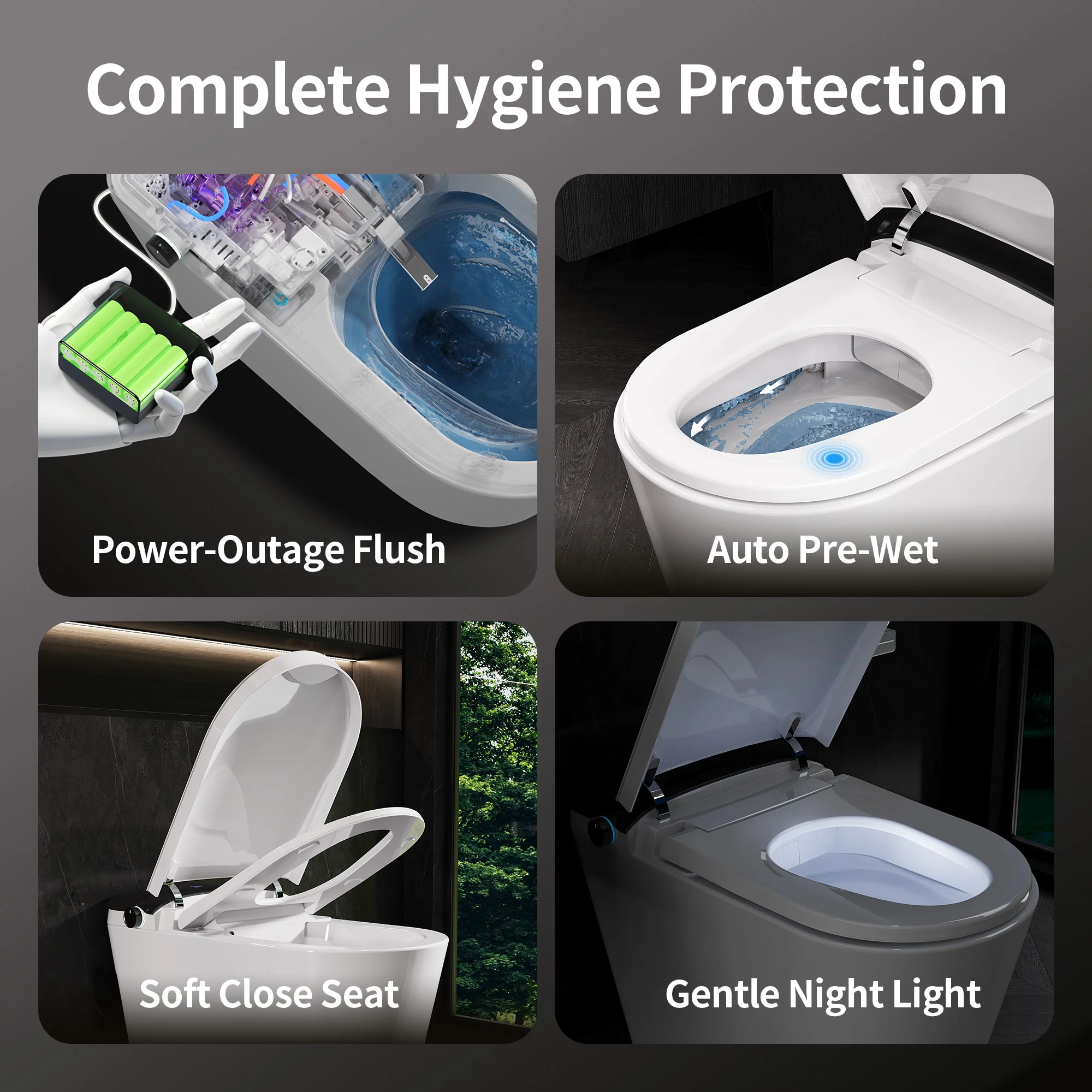 DeerValley DV-1S0442-V3 Smart Toilet with All-Season Adaptive Comfort, Rotating Foam Shield - Image 6