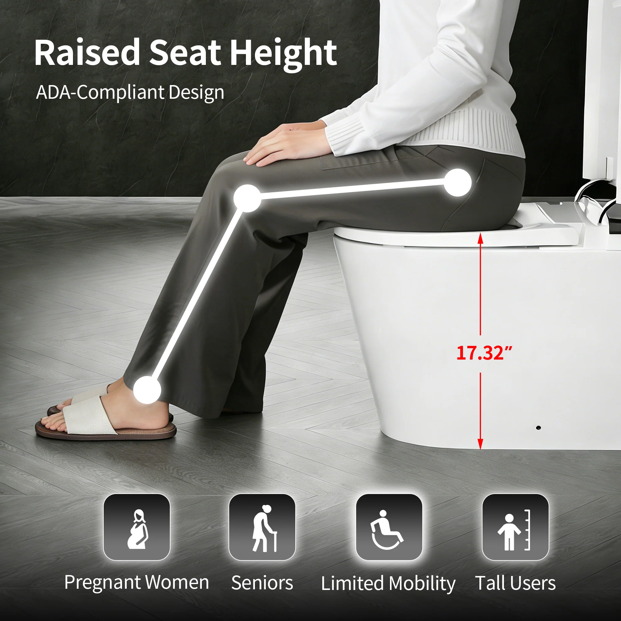 DeerValley DV-1S0442-V3 Smart Toilet with All-Season Adaptive Comfort, Rotating Foam Shield - Image 9