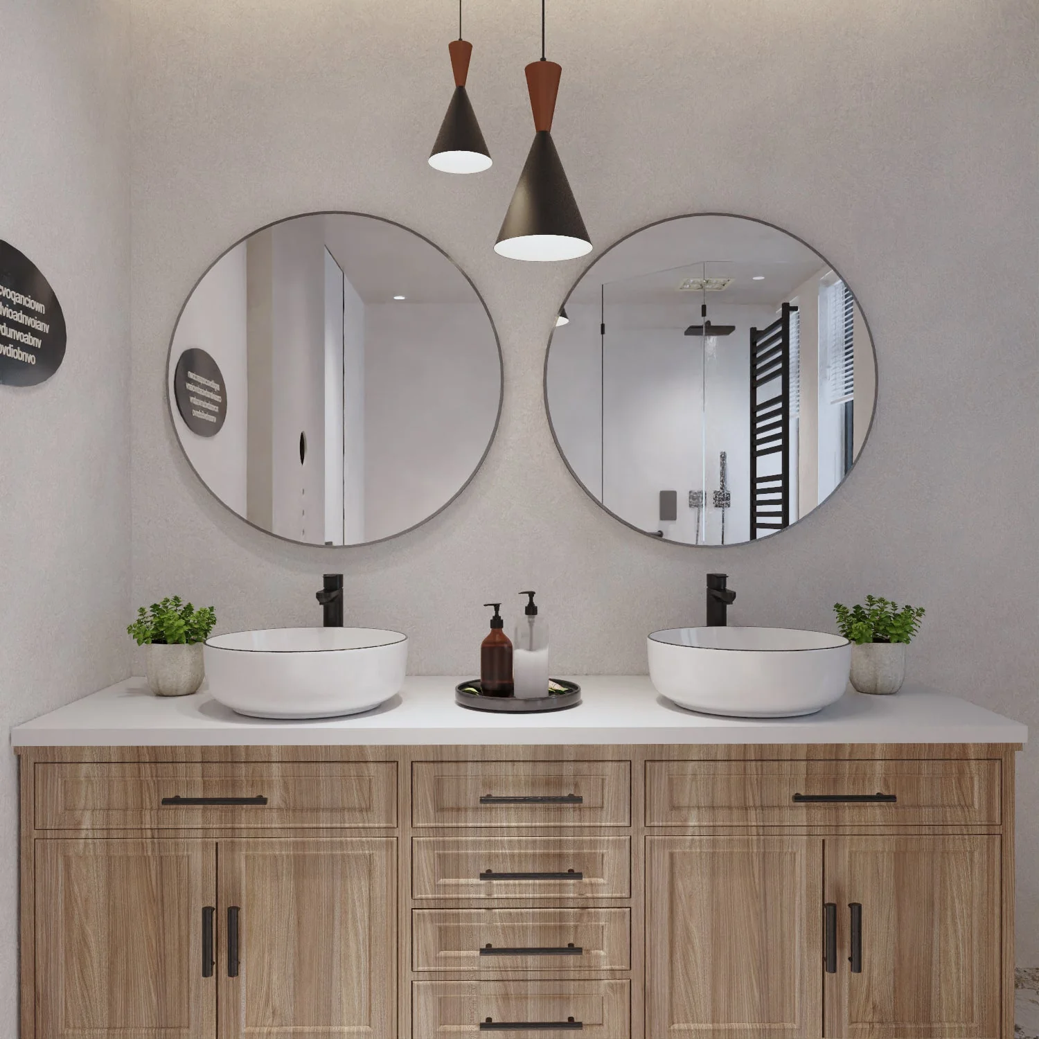 SYMMETRY 16" Round Vessel Bathroom Sink, Without Overflow With Multiple Colors - Image 11