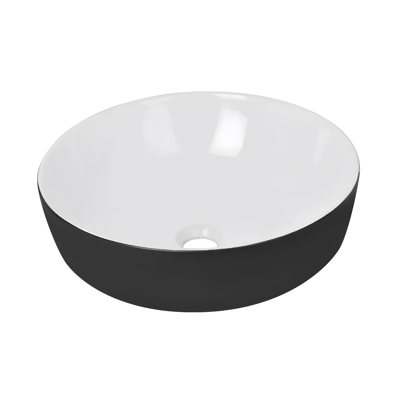 SYMMETRY 16" Round Vessel Bathroom Sink, Without Overflow With Multiple Colors - Image 13