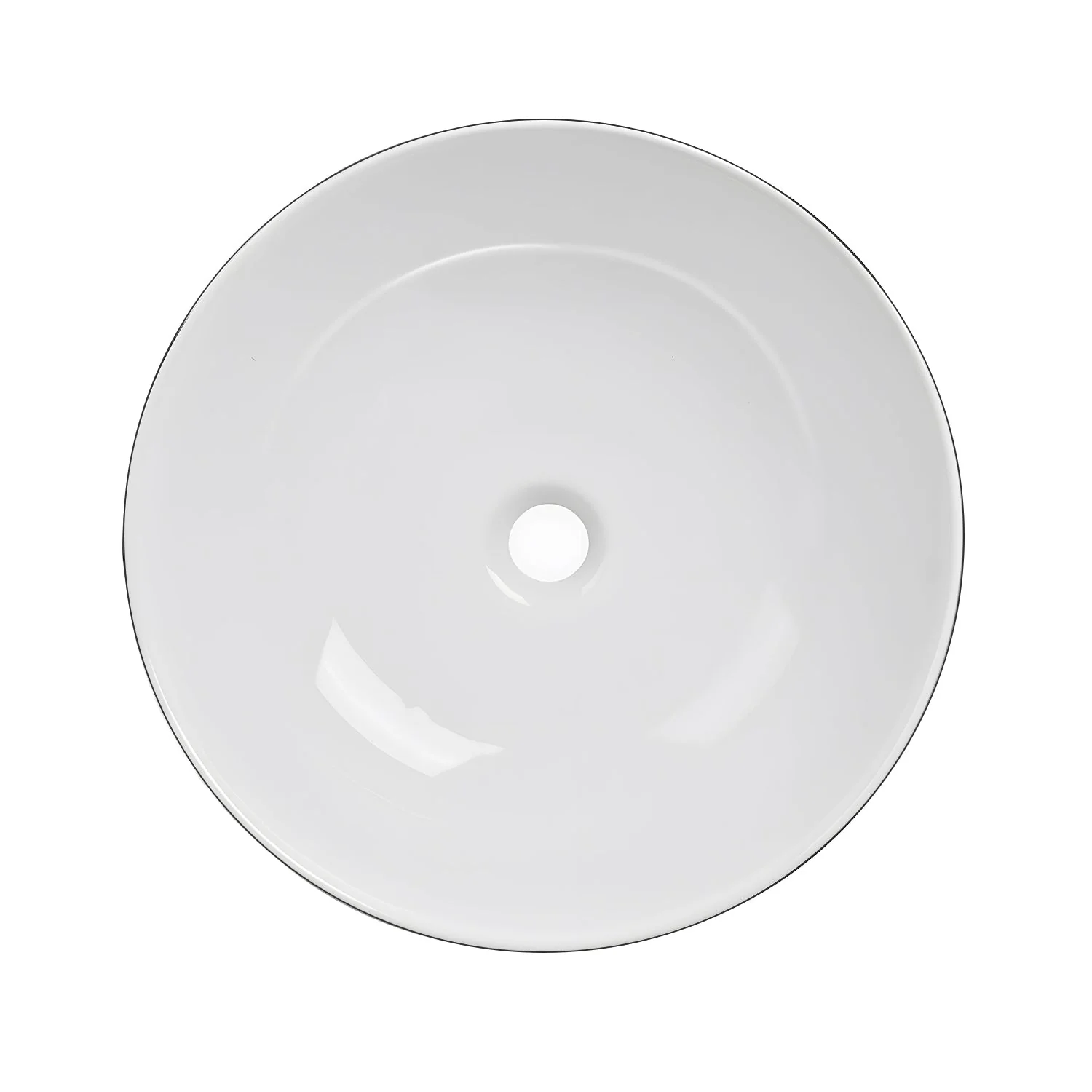 SYMMETRY 16" Round Vessel Bathroom Sink, Without Overflow With Multiple Colors - Image 5