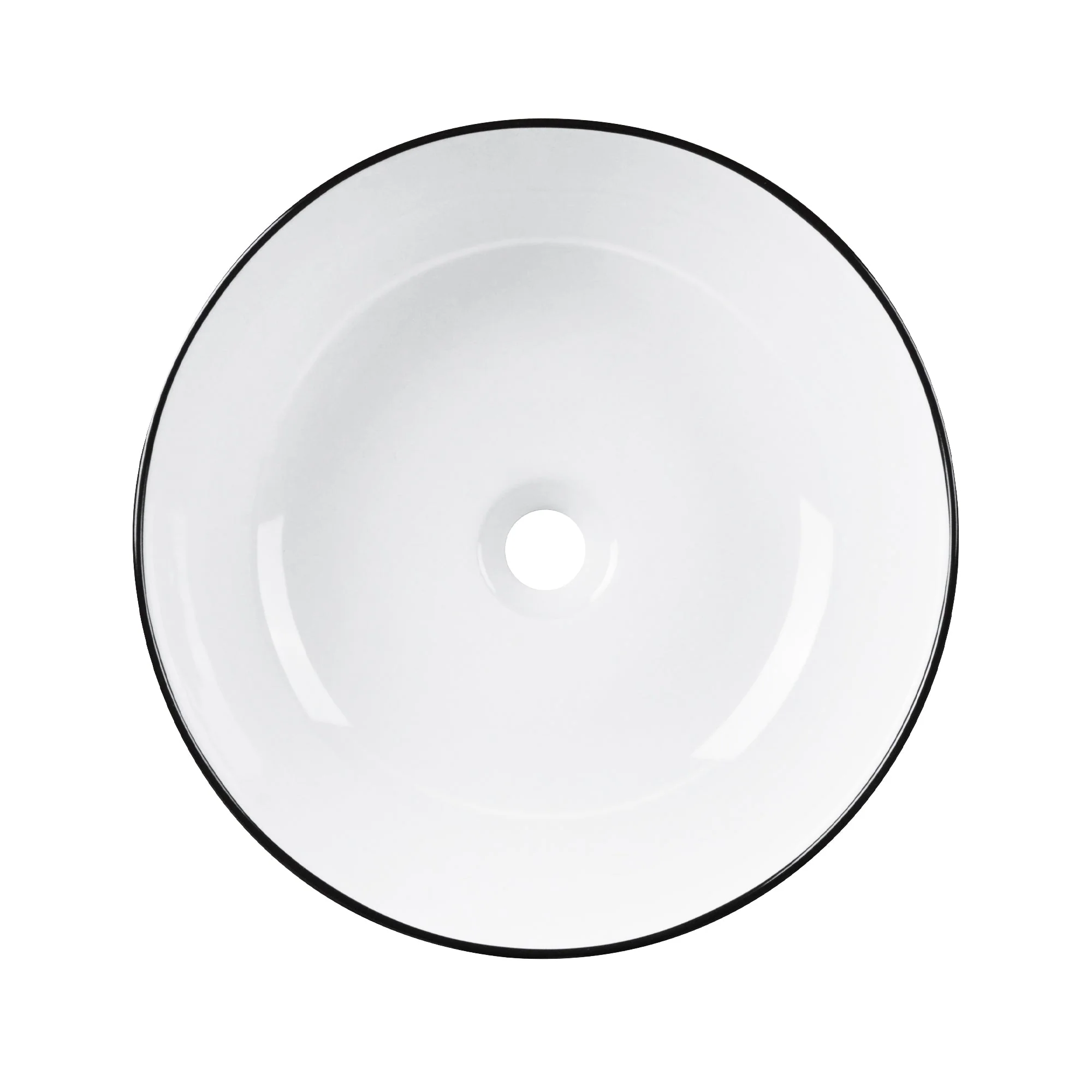 SYMMETRY 16" Round Vessel Bathroom Sink, Without Overflow With Multiple Colors - Image 7