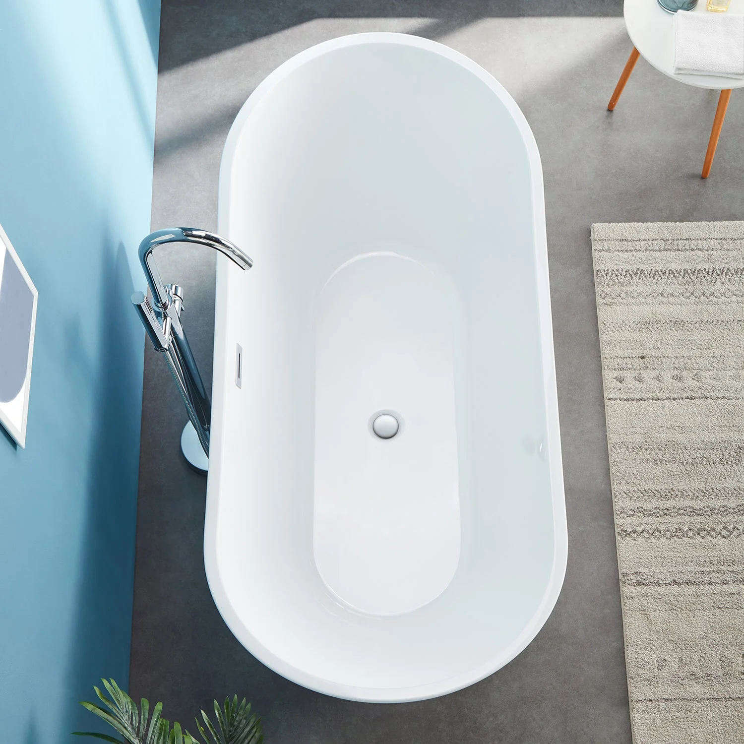 DeerValley DV-1T153S HORIZON 67" X 31" Freestanding Acrylic Bathtub - Image 4