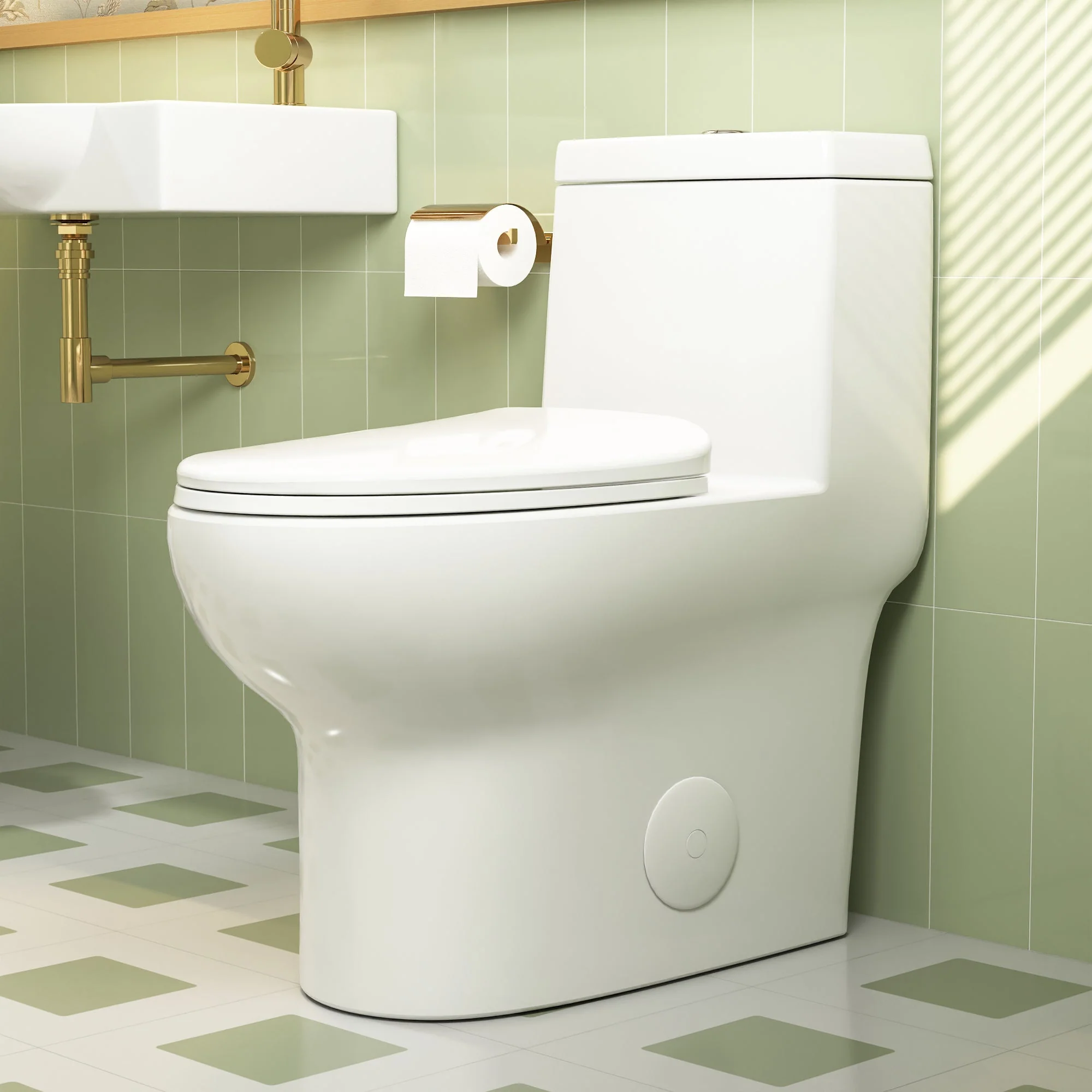 DeerValley DV-1F026 One-piece Toilets Soft-Close Seat Quick-Release Quiet Operation - Image 3