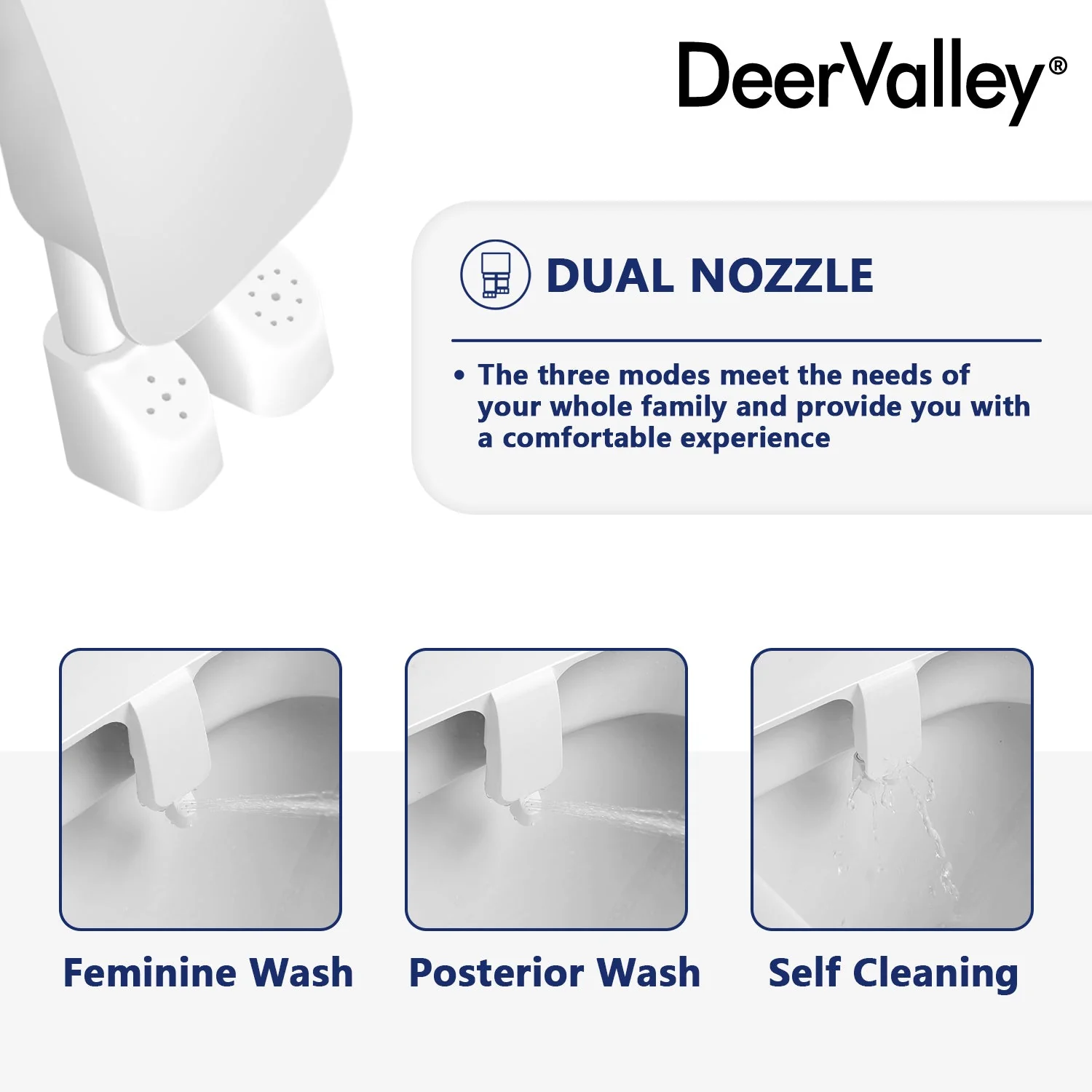 DeerValley DV-1B0093 Elongated Toilet Seat Bidet - Image 13