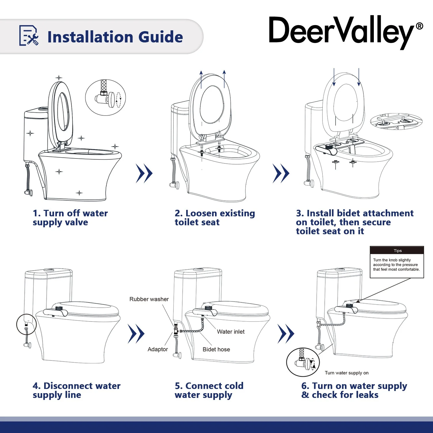 DeerValley DV-1B0093 Elongated Toilet Seat Bidet - Image 16