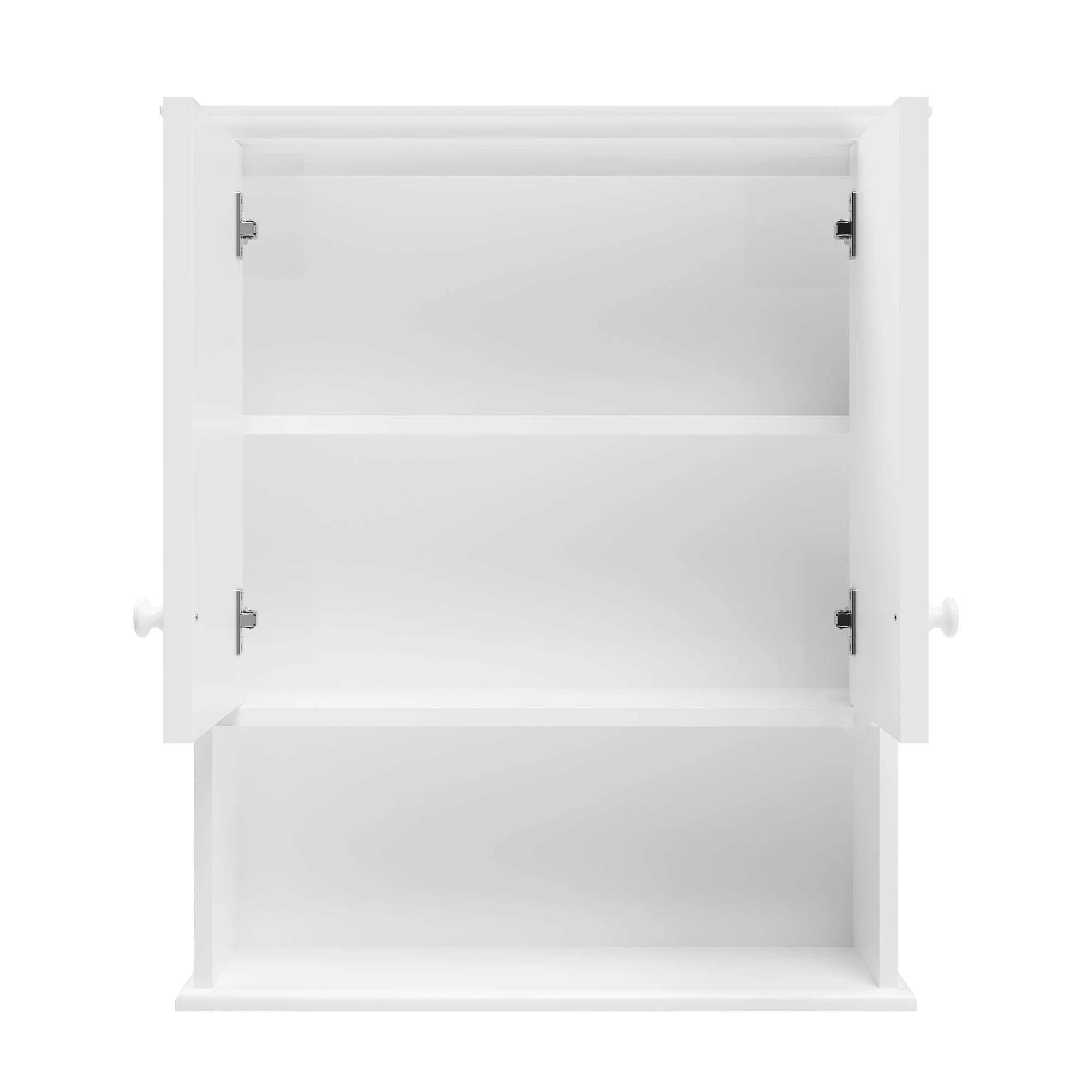 DeerValley Two-door Bathroom Cabinet, Wooden Wall Mounted Medicine Cabinet for Bathroom, White - Image 10