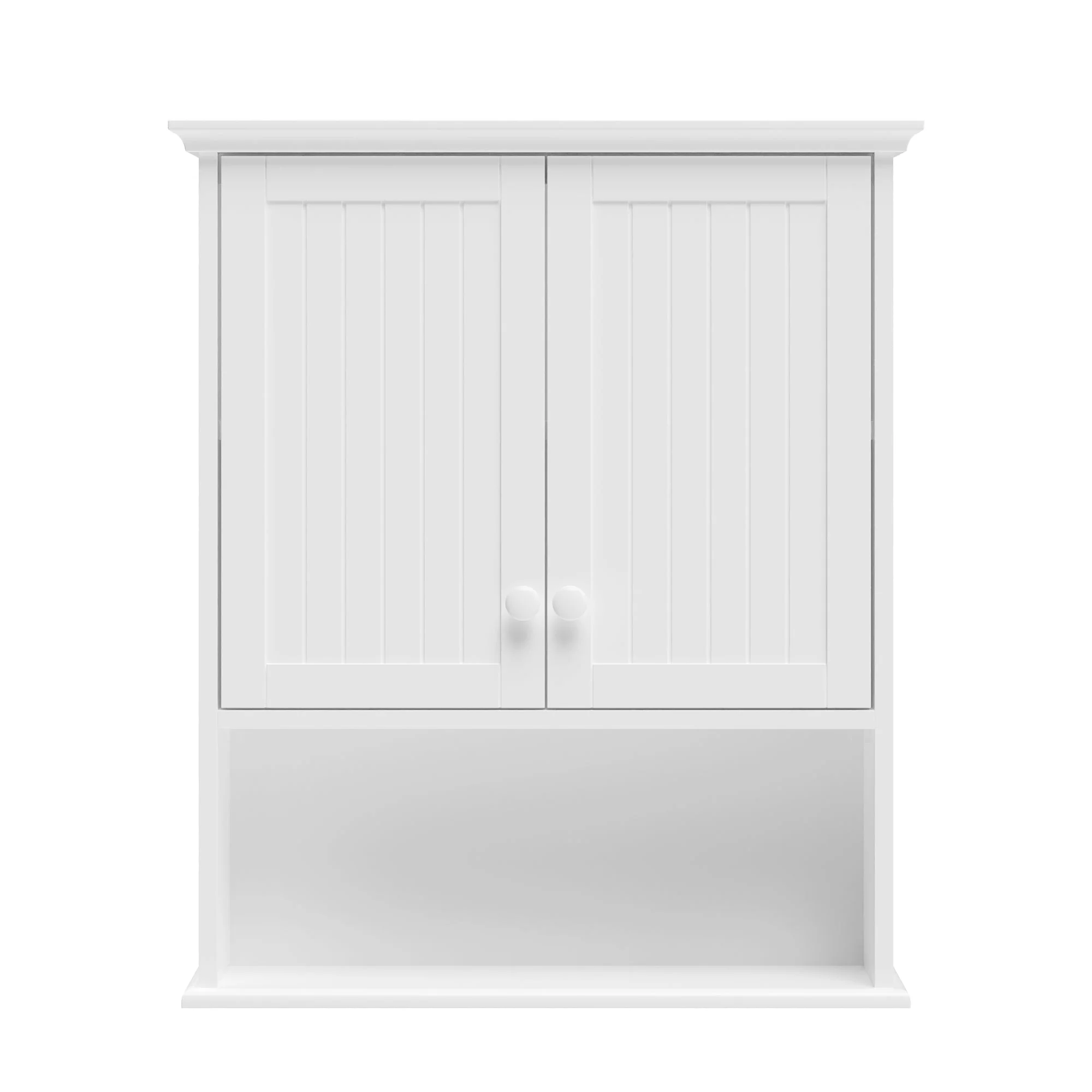 DeerValley Two-door Bathroom Cabinet, Wooden Wall Mounted Medicine Cabinet for Bathroom, White - Image 7