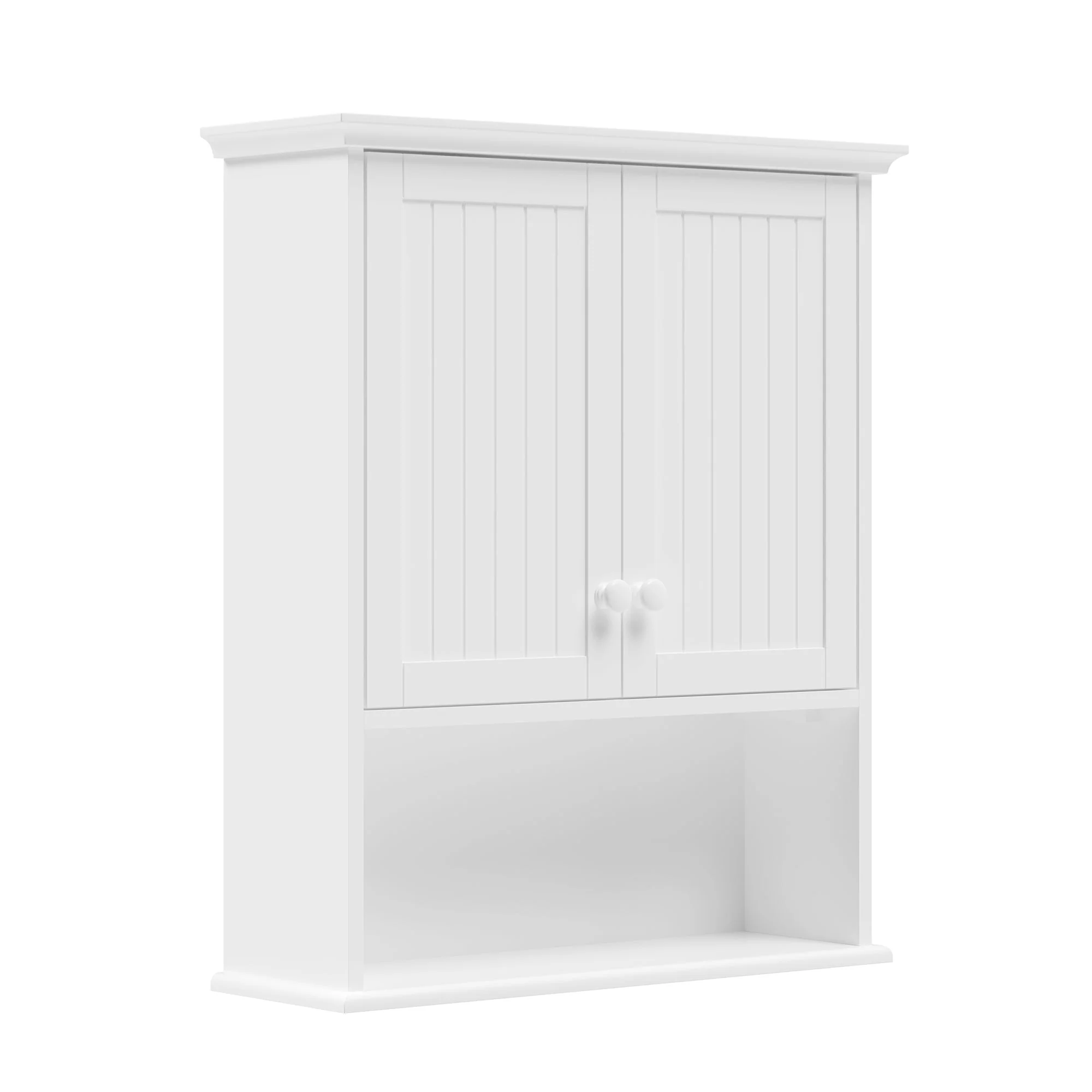 DeerValley Two-door Bathroom Cabinet, Wooden Wall Mounted Medicine Cabinet for Bathroom, White - Image 8