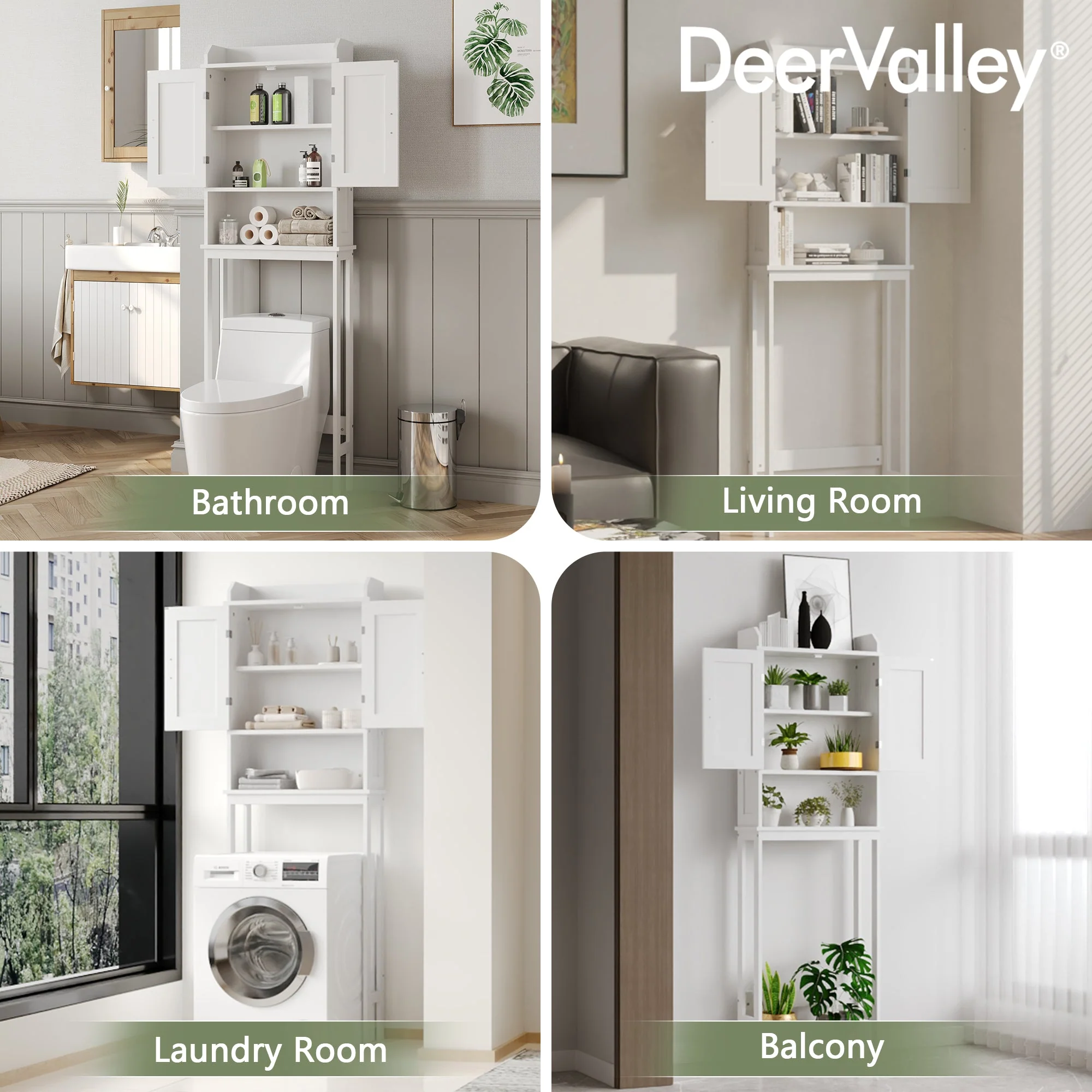 LIBERTY Over The Toilet Storage Cabinet, Bathroom Shelf Over Toilet - Image 12
