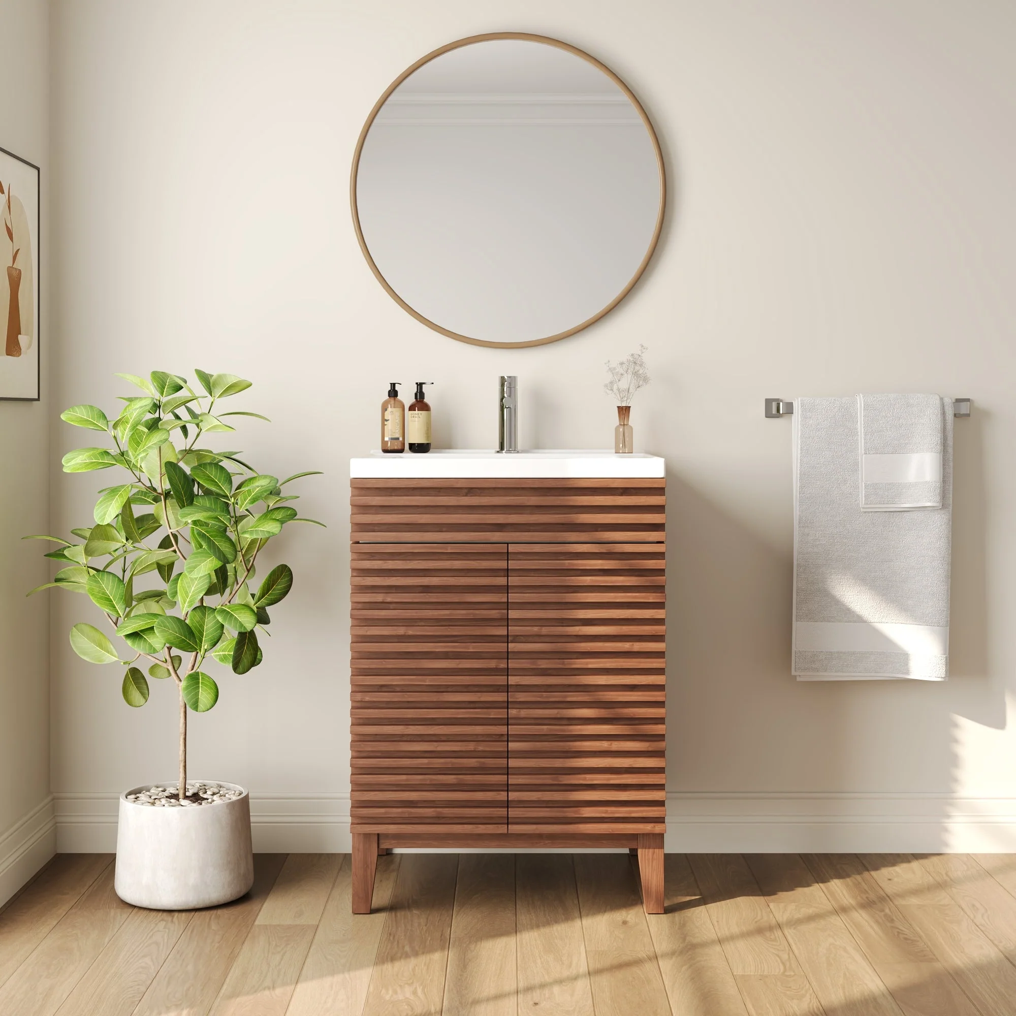 DeerValley DV-1BV0151NW Bathroom Vanities 24-Inch Soft-Close Storage Pre-Assembled - Image 11