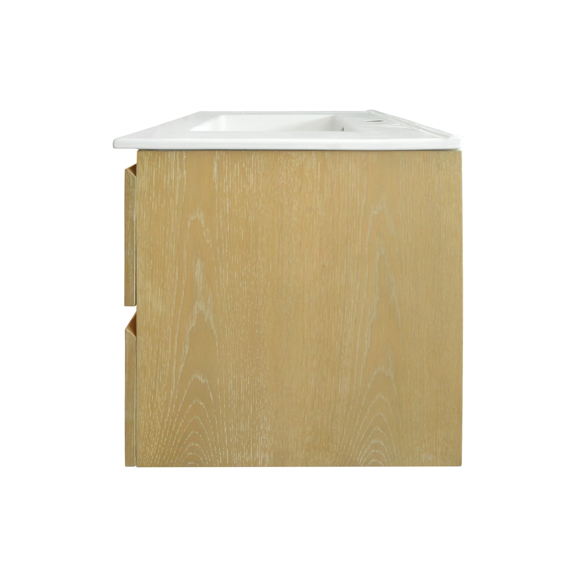 30" Rectangular Bathroom Vanity, with Ceramic Sink Wall-Mounting - Image 3