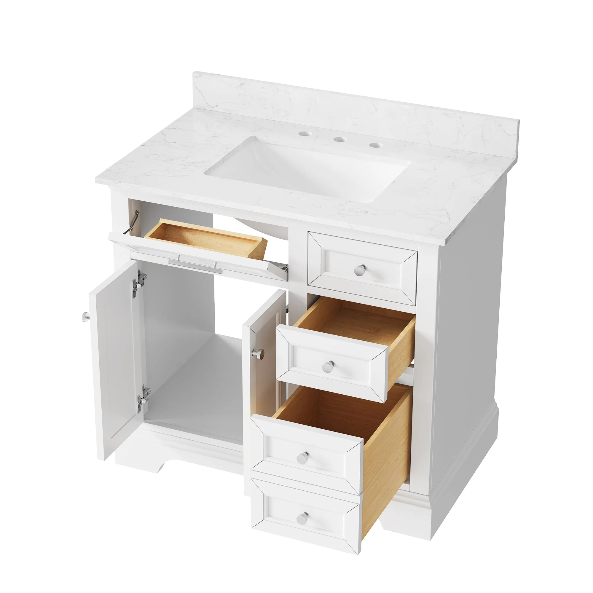 DeerValley DV-1BV0155BU Bathroom Vanities Soft-Close Storage Pre-Assembled Sink - Image 16