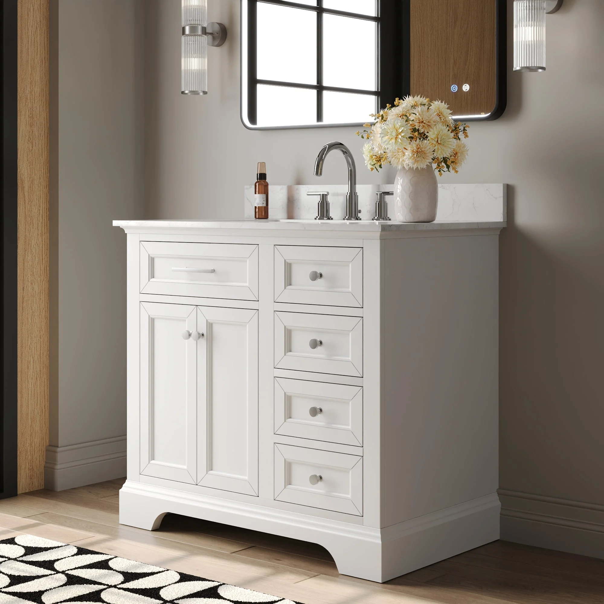 DeerValley DV-1BV0155BU Bathroom Vanities Soft-Close Storage Pre-Assembled Sink - Image 19