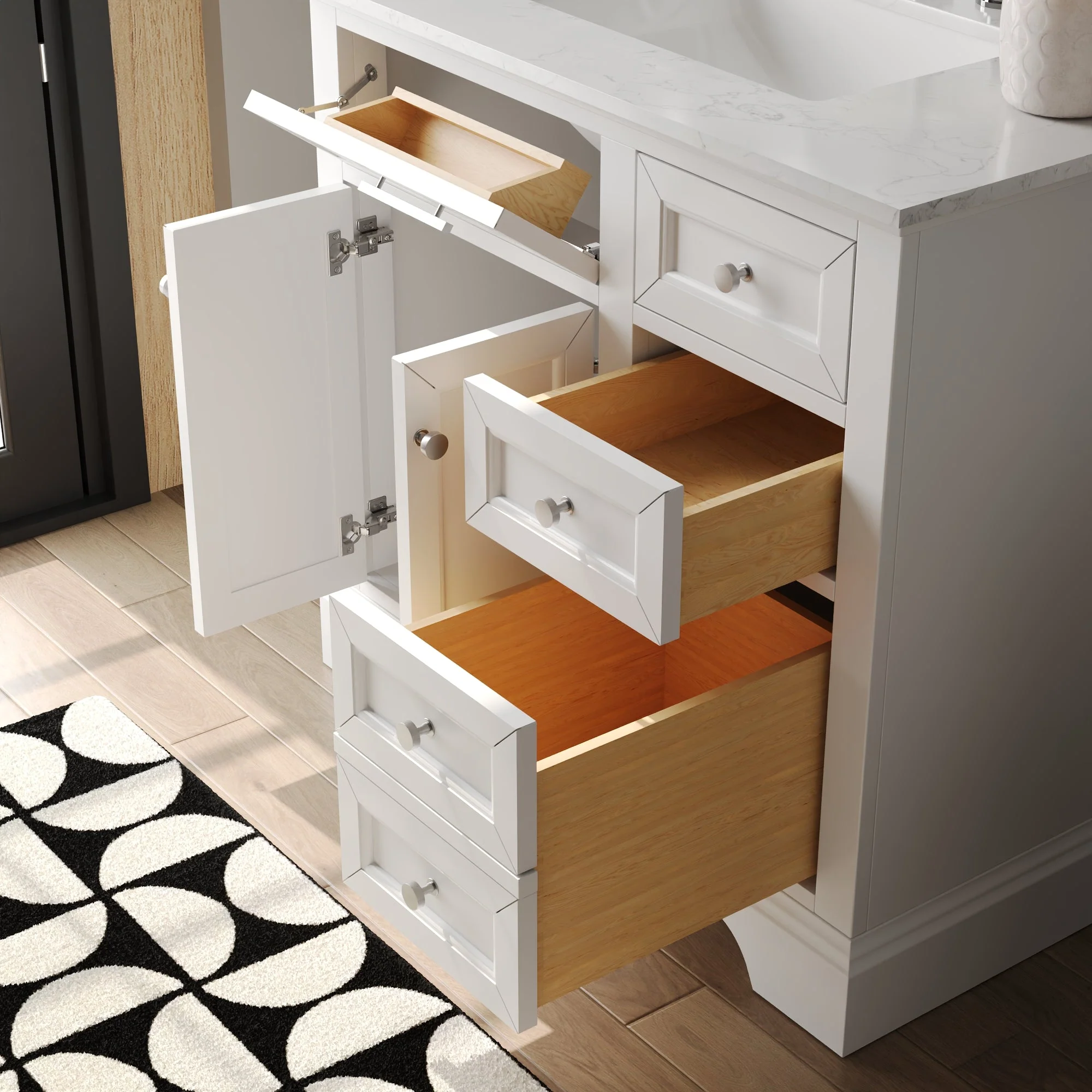DeerValley DV-1BV0155BU Bathroom Vanities Soft-Close Storage Pre-Assembled Sink - Image 23