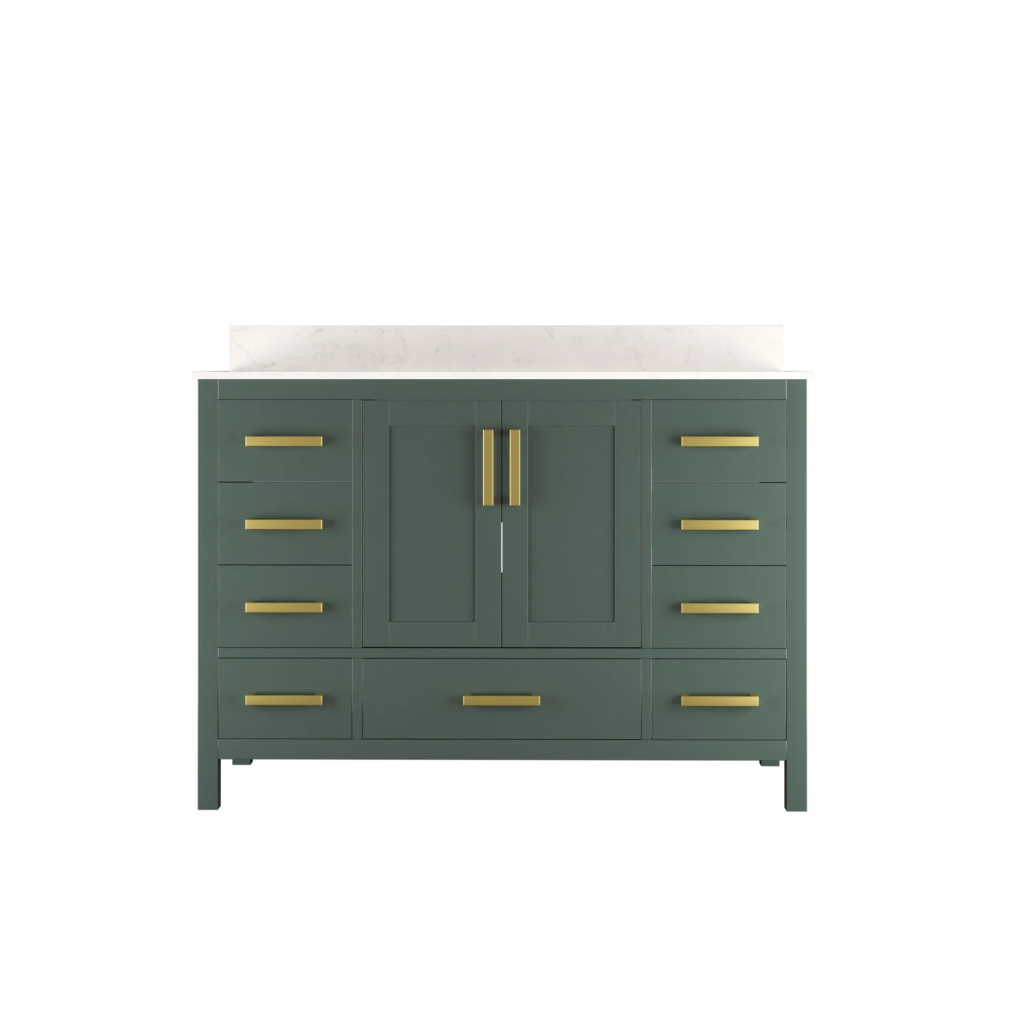 48" Rectangular Bathroom Vanity, with Ceramic Sink Top Set-up - Image 13