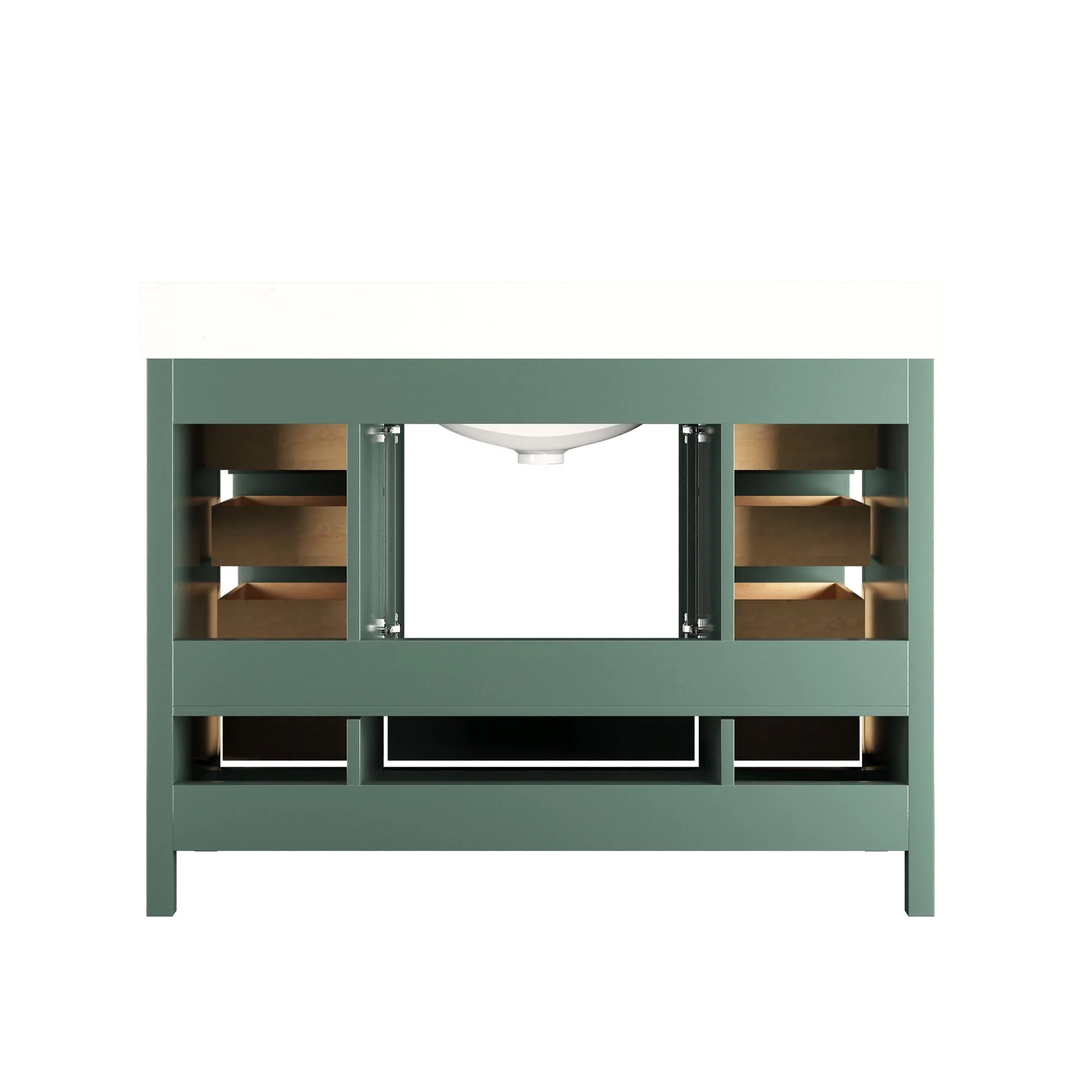 48" Rectangular Bathroom Vanity, with Ceramic Sink Top Set-up - Image 16