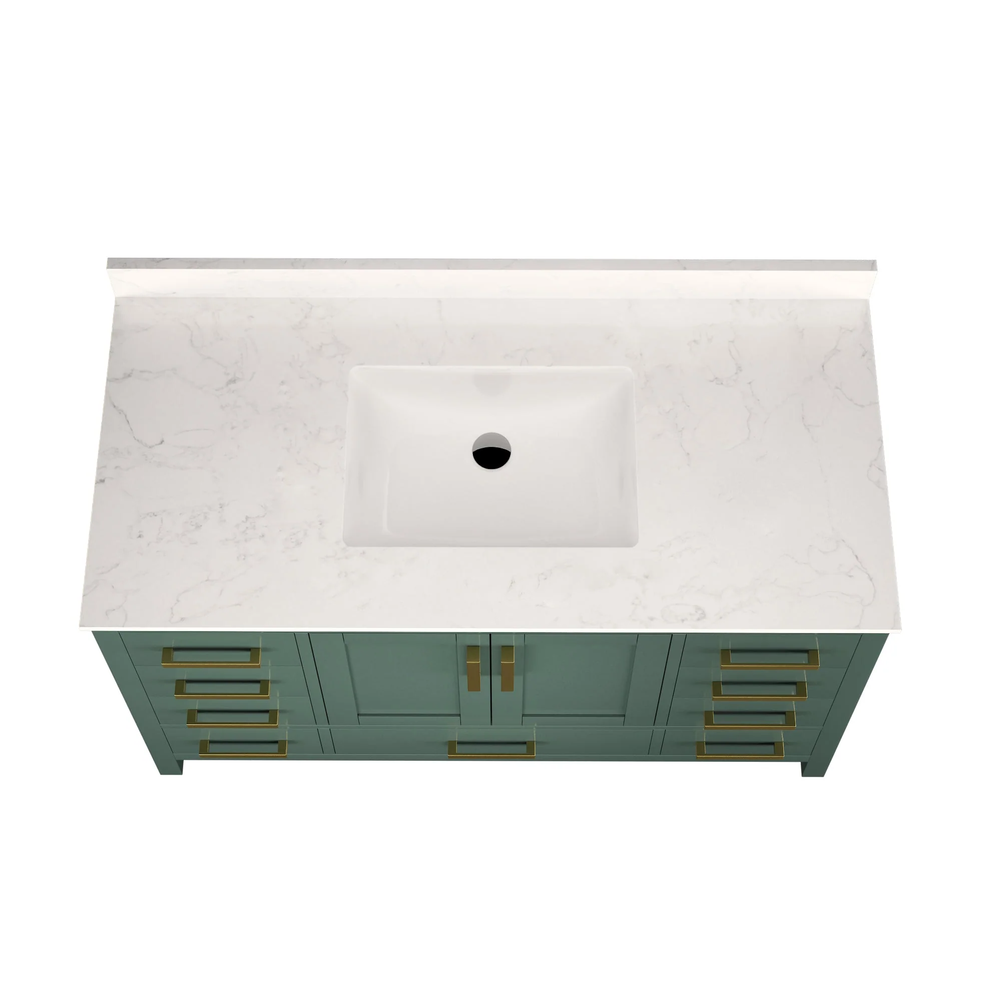 48" Rectangular Bathroom Vanity, with Ceramic Sink Top Set-up - Image 17
