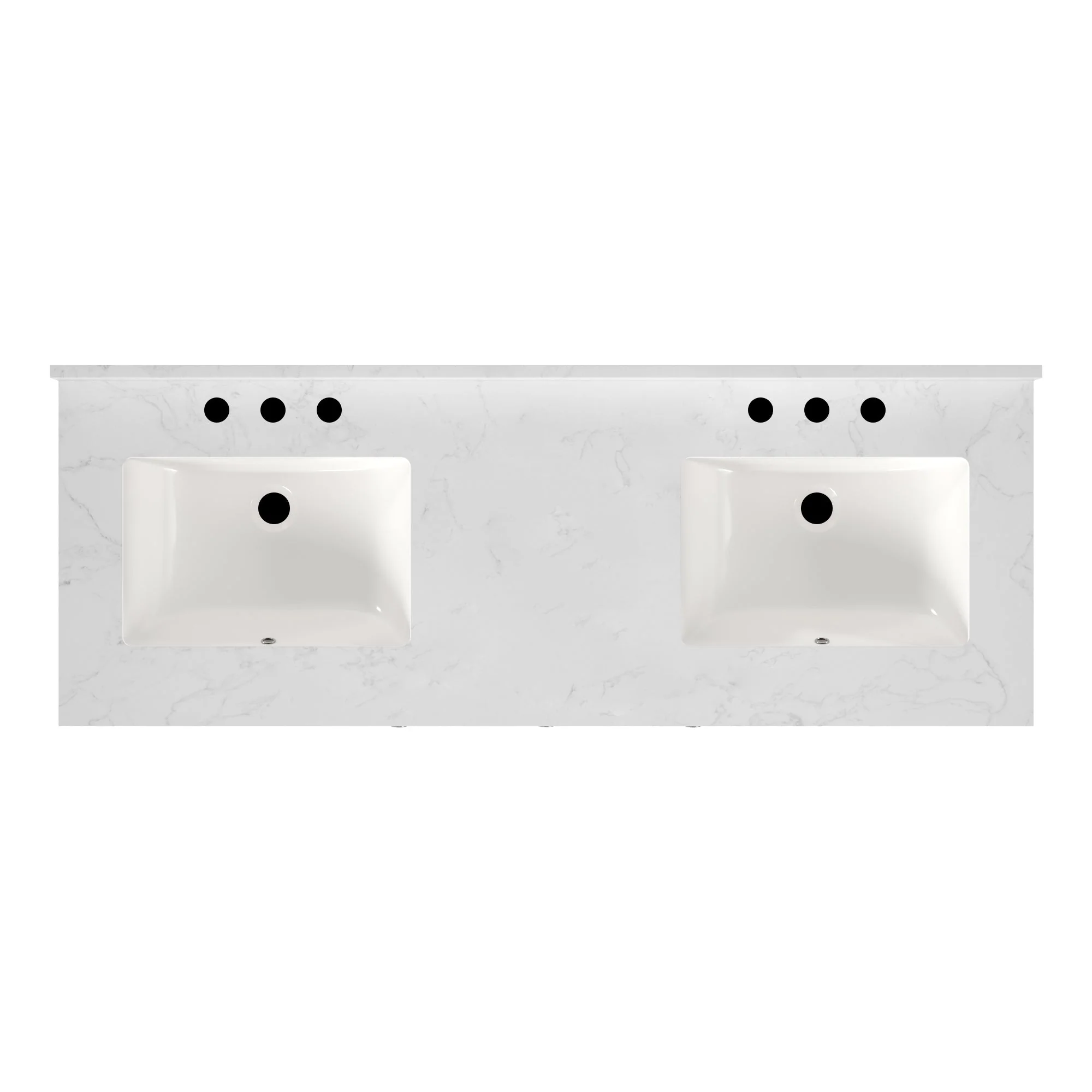 60" Rectangular Bathroom Vanity, with Ceramic Sink Top Set-up - Image 10