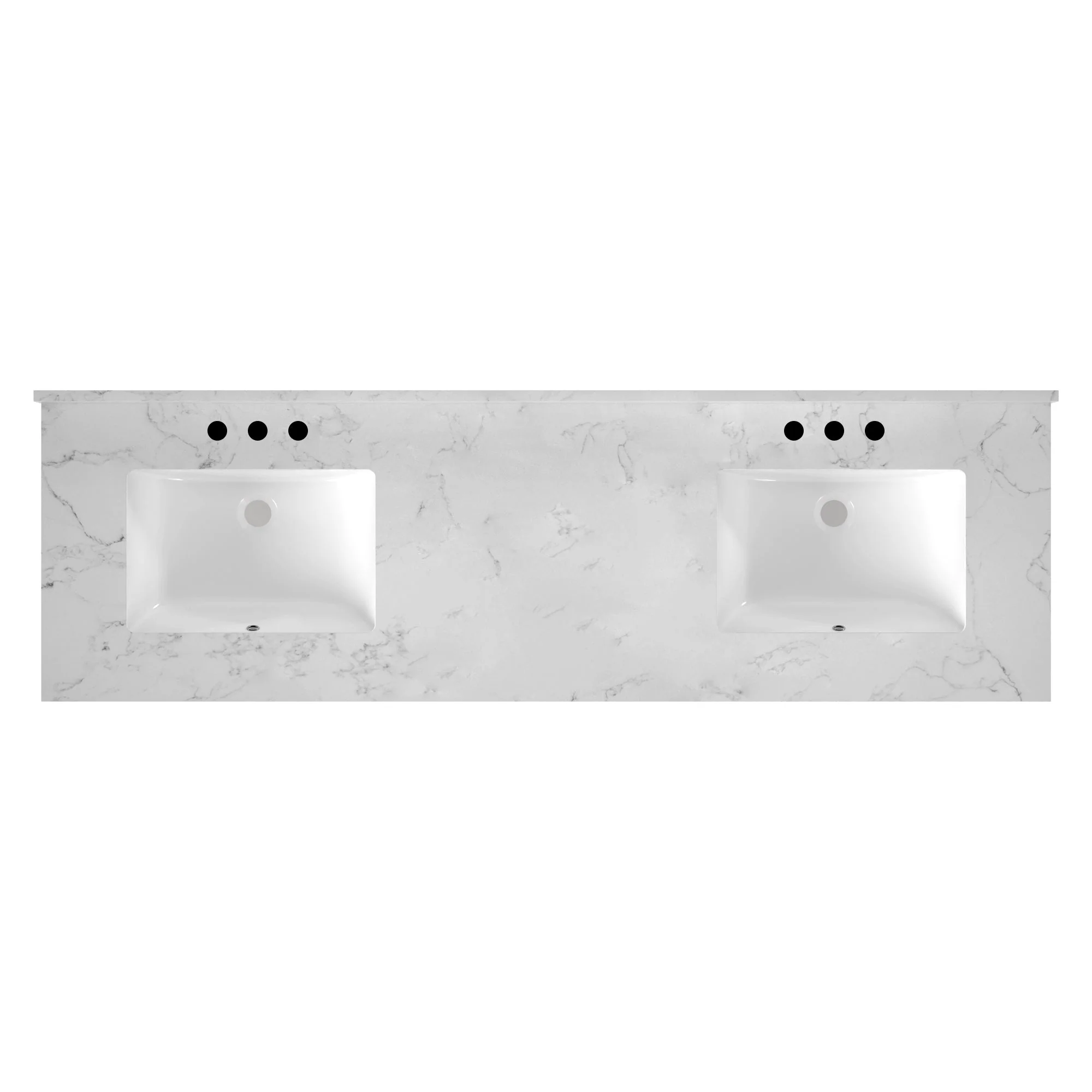 DeerValley DV-1BV0158W Bathroom Vanities 72-Inch Dual Sink Soft-Close Storage - Image 9