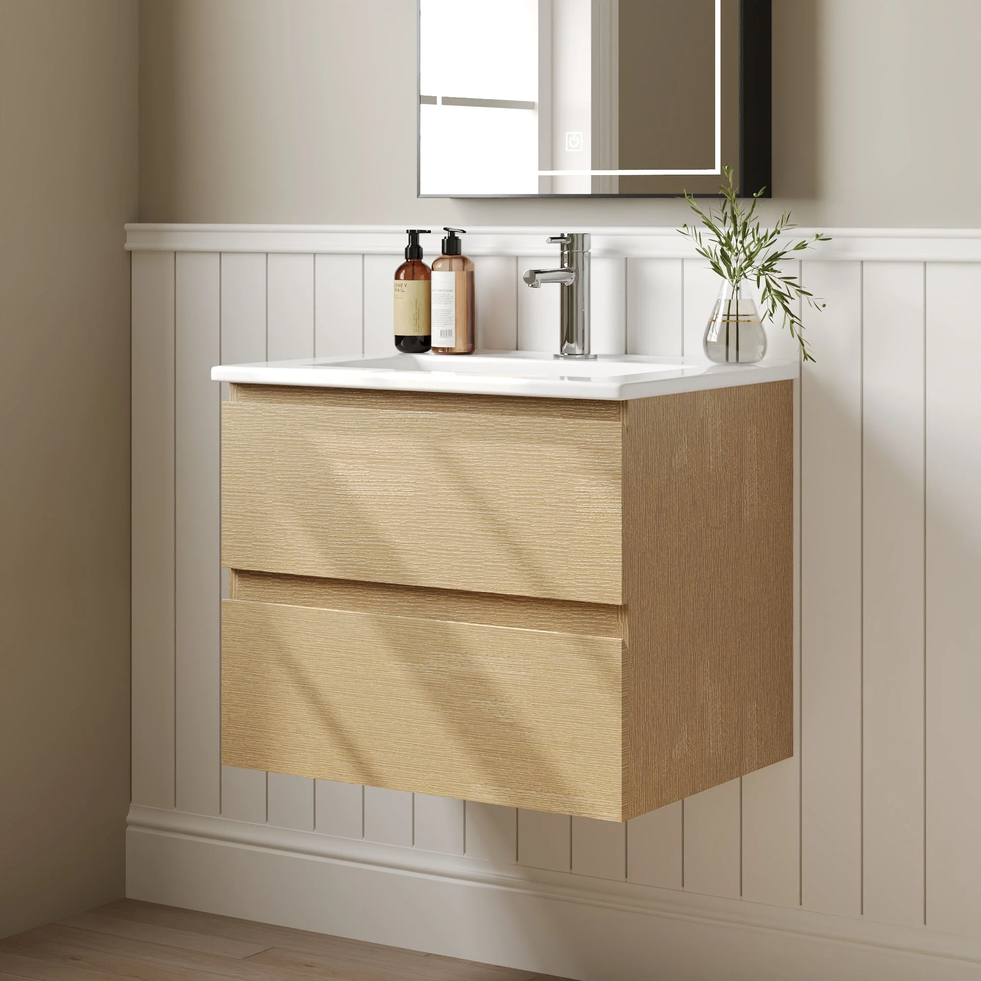 DeerValley DV-1BV0268NW Bathroom Vanities Wall-Mounted Soft-Close Storage - Image 6