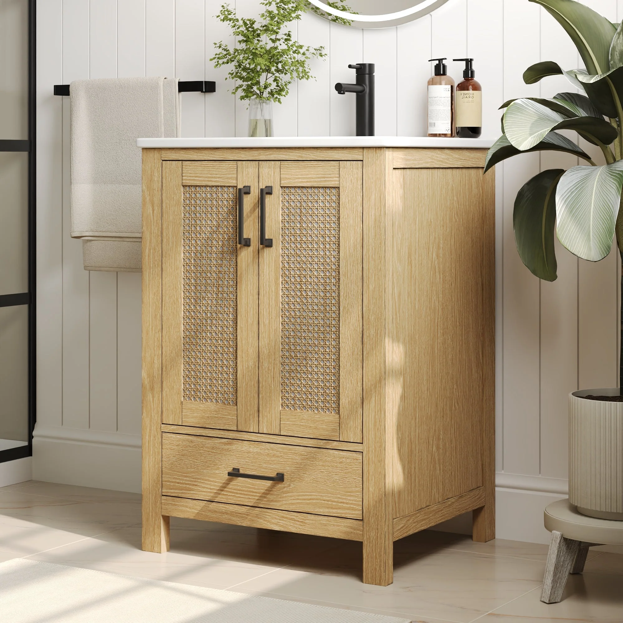 DeerValley DV-1BV0269NW Bathroom Vanities Pre-Assembled Silent Storage Ceramic - Image 5