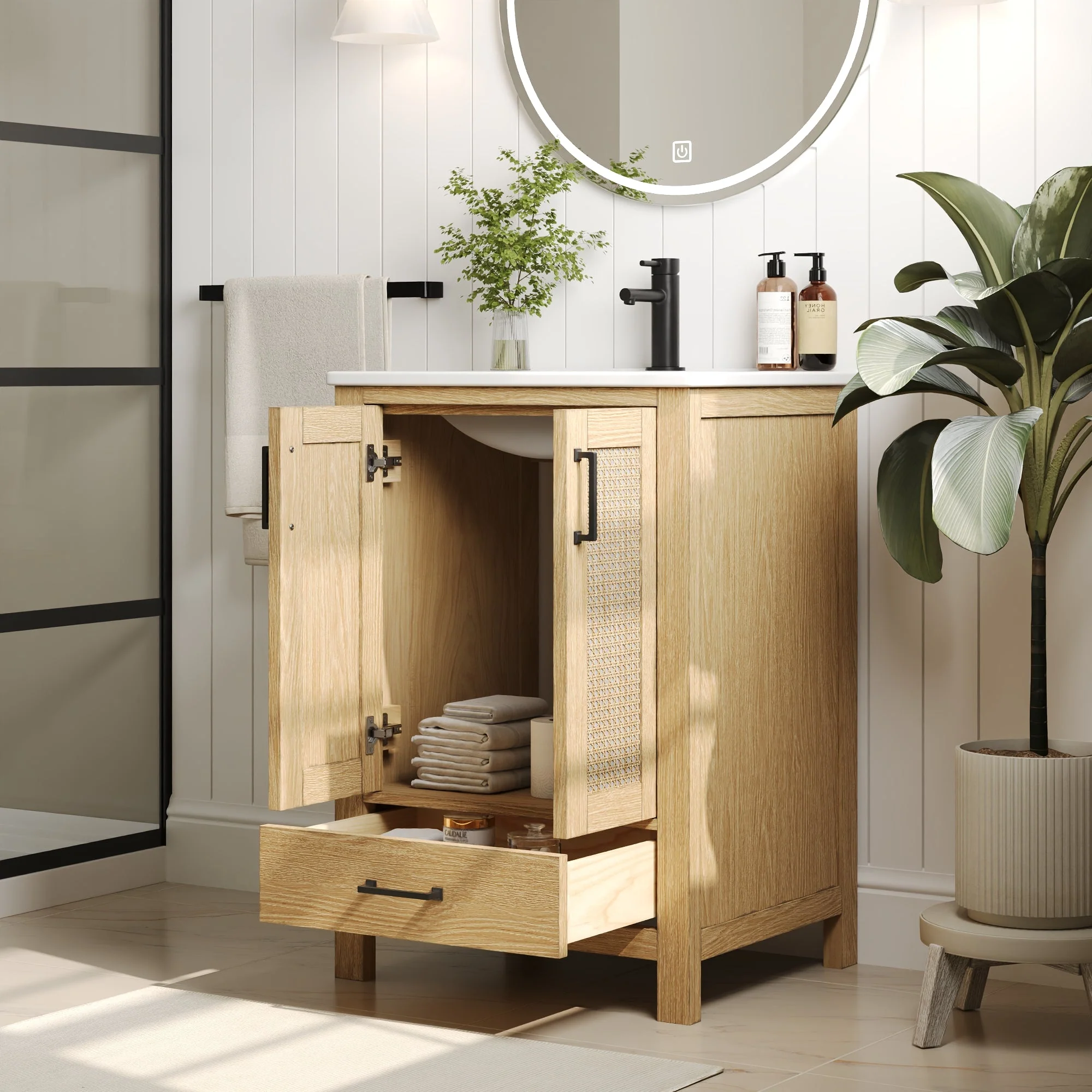 DeerValley DV-1BV0269NW Bathroom Vanities Pre-Assembled Silent Storage Ceramic - Image 8