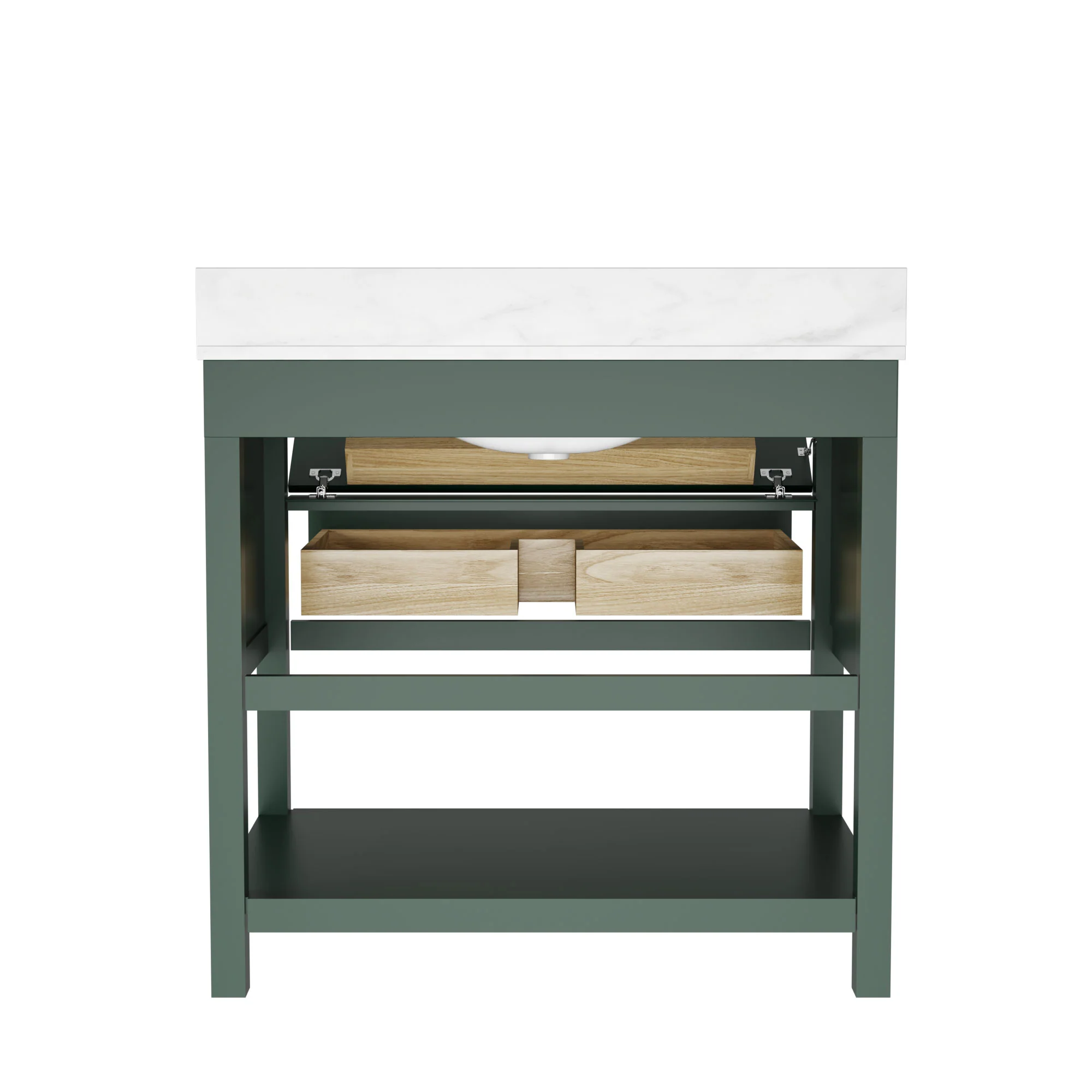 DeerValley Bath DV-1BV0452GN/BU 36" Fully Assembled Single Bathroom Vanity with Artificial Marble Top, Green&Blue - Image 57