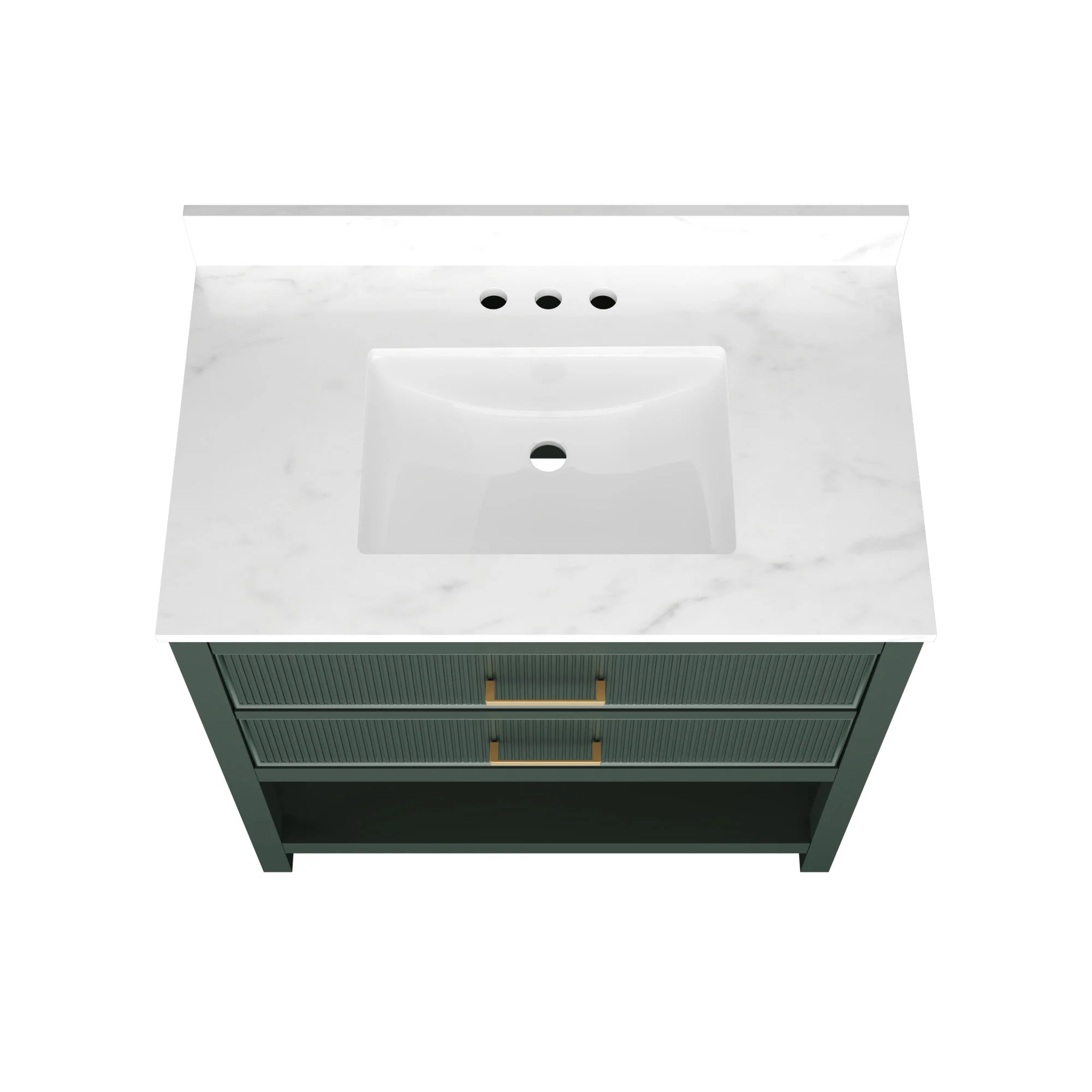 DeerValley Bath DV-1BV0452GN/BU 36" Fully Assembled Single Bathroom Vanity with Artificial Marble Top, Green&Blue - Image 59