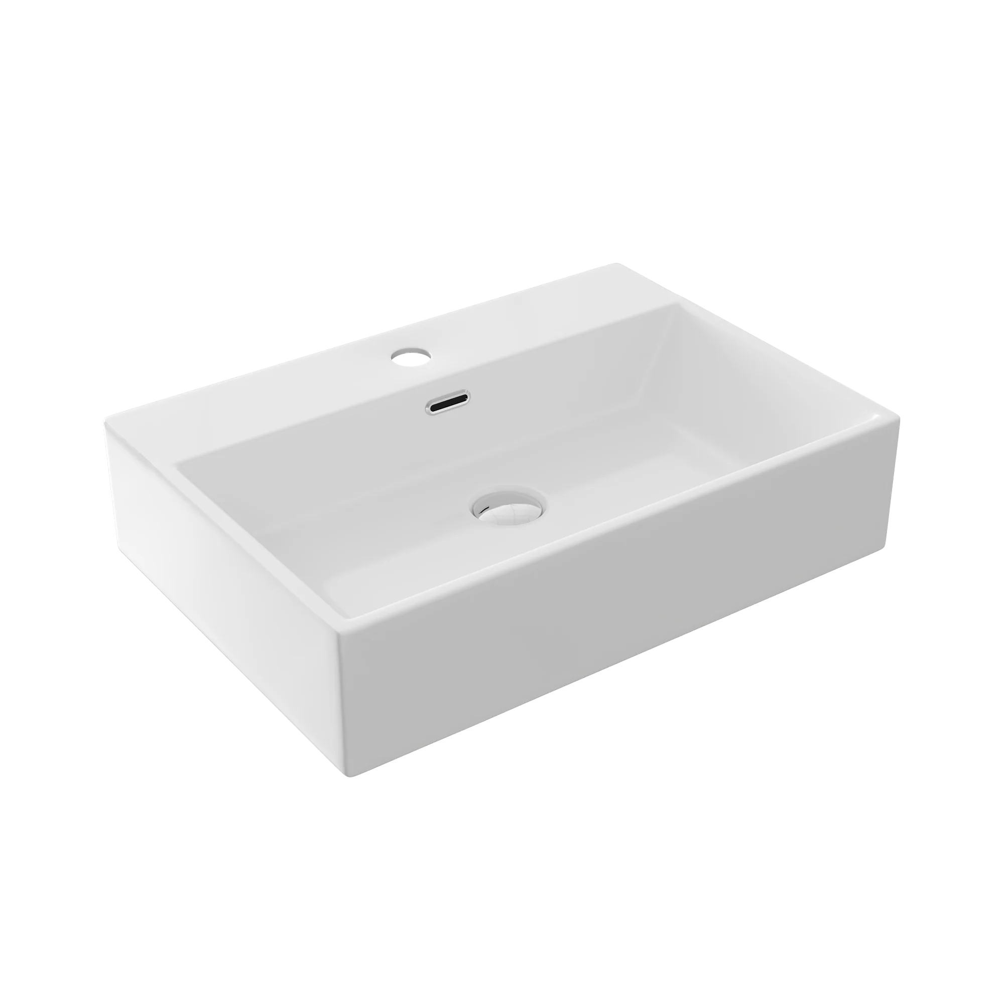 24" Rectangular Console Bathroom Sink, Single Faucet Hole - Image 7