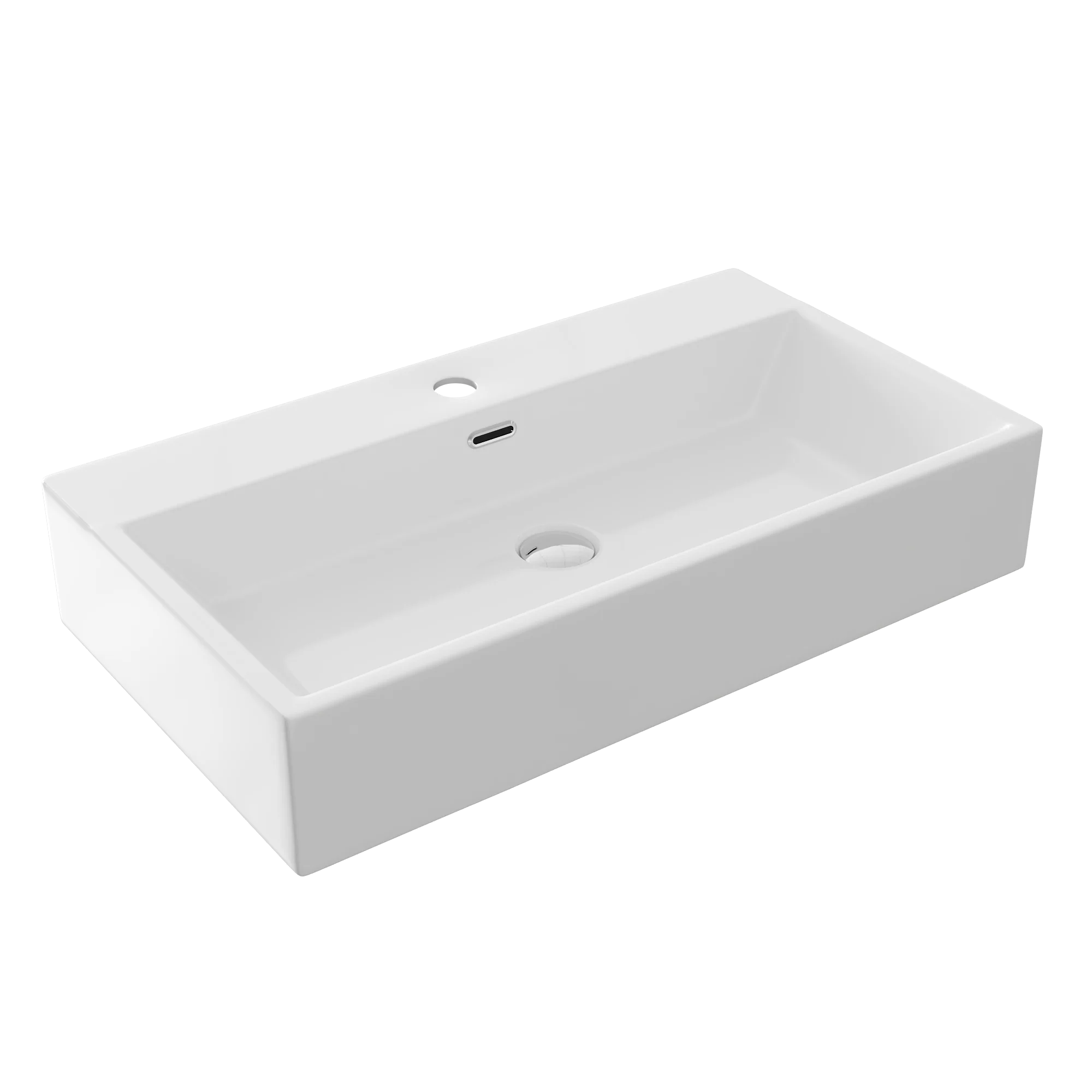 30" Rectangular Console Bathroom Sink, Single Faucet Hole - Image 7