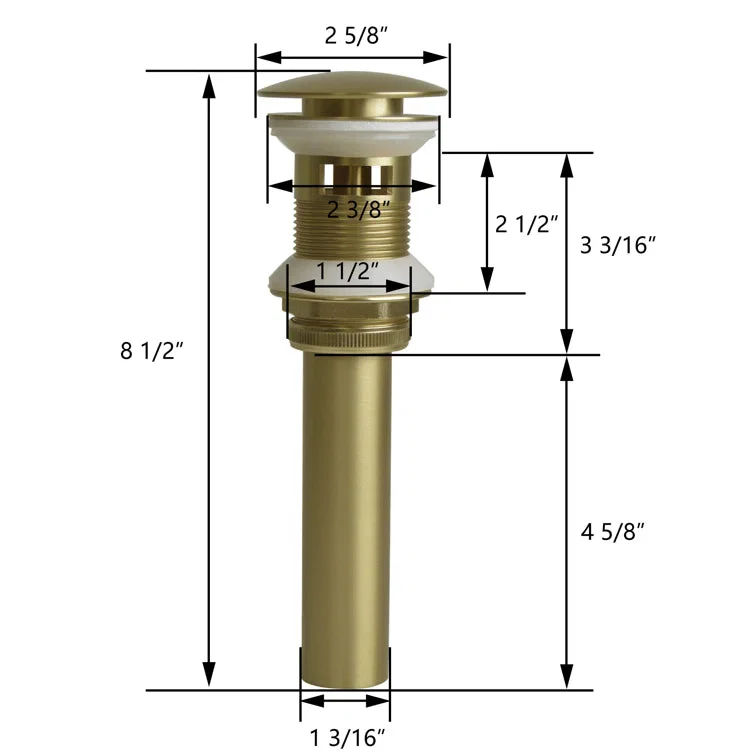 DV-1D711 Pop-Up Bathroom Sink Drain - Image 7