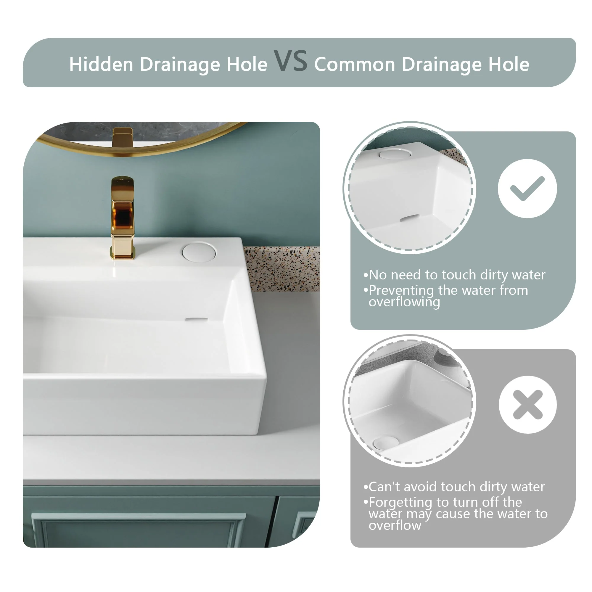 DeerValley DV-1D911 Pop-Up Bathroom Sink Drain(Fit with DV-1V0046) - Image 3