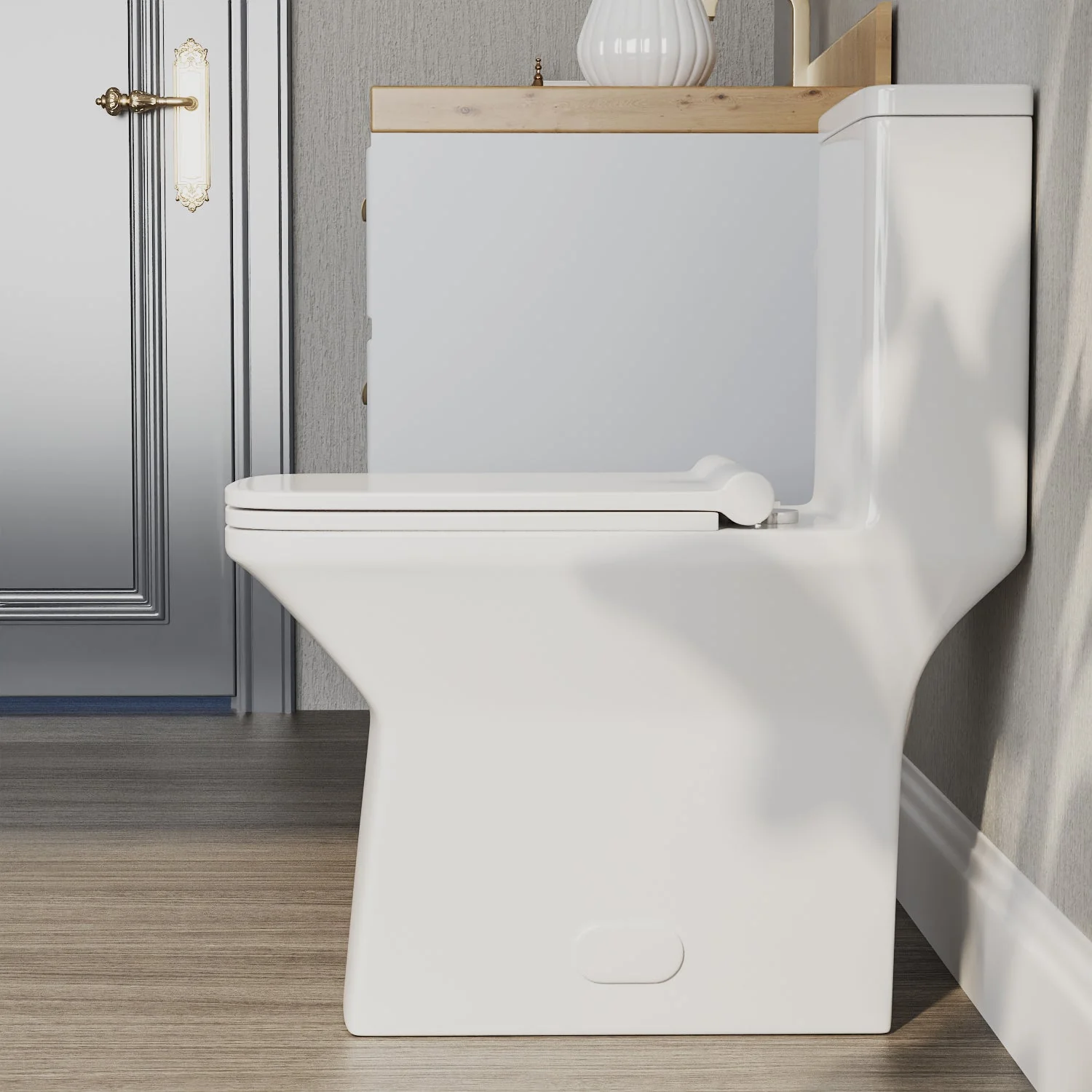 DeerValley DV-1F0072 One-piece Toilets Rectangular Bowl Wide Seat Soft Close - Image 10