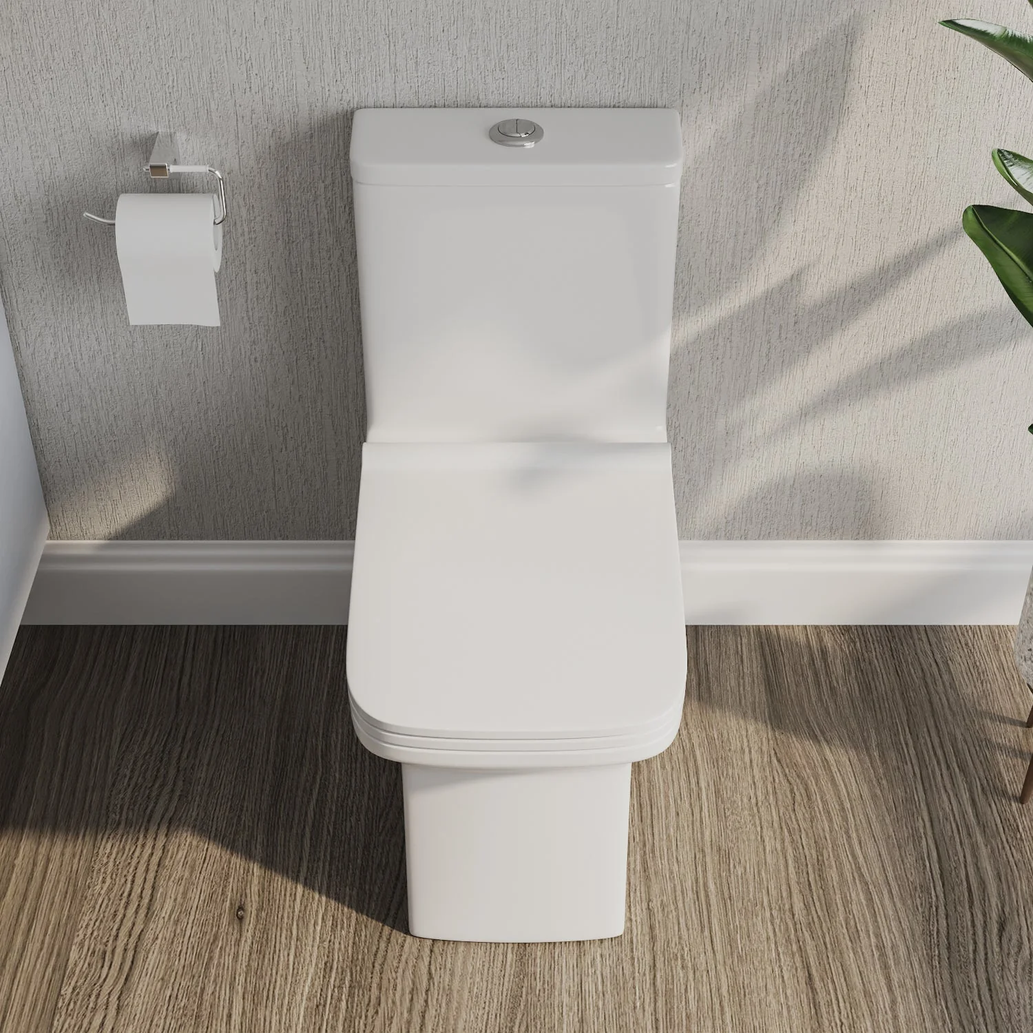 DeerValley DV-1F0072 One-piece Toilets Rectangular Bowl Wide Seat Soft Close - Image 4